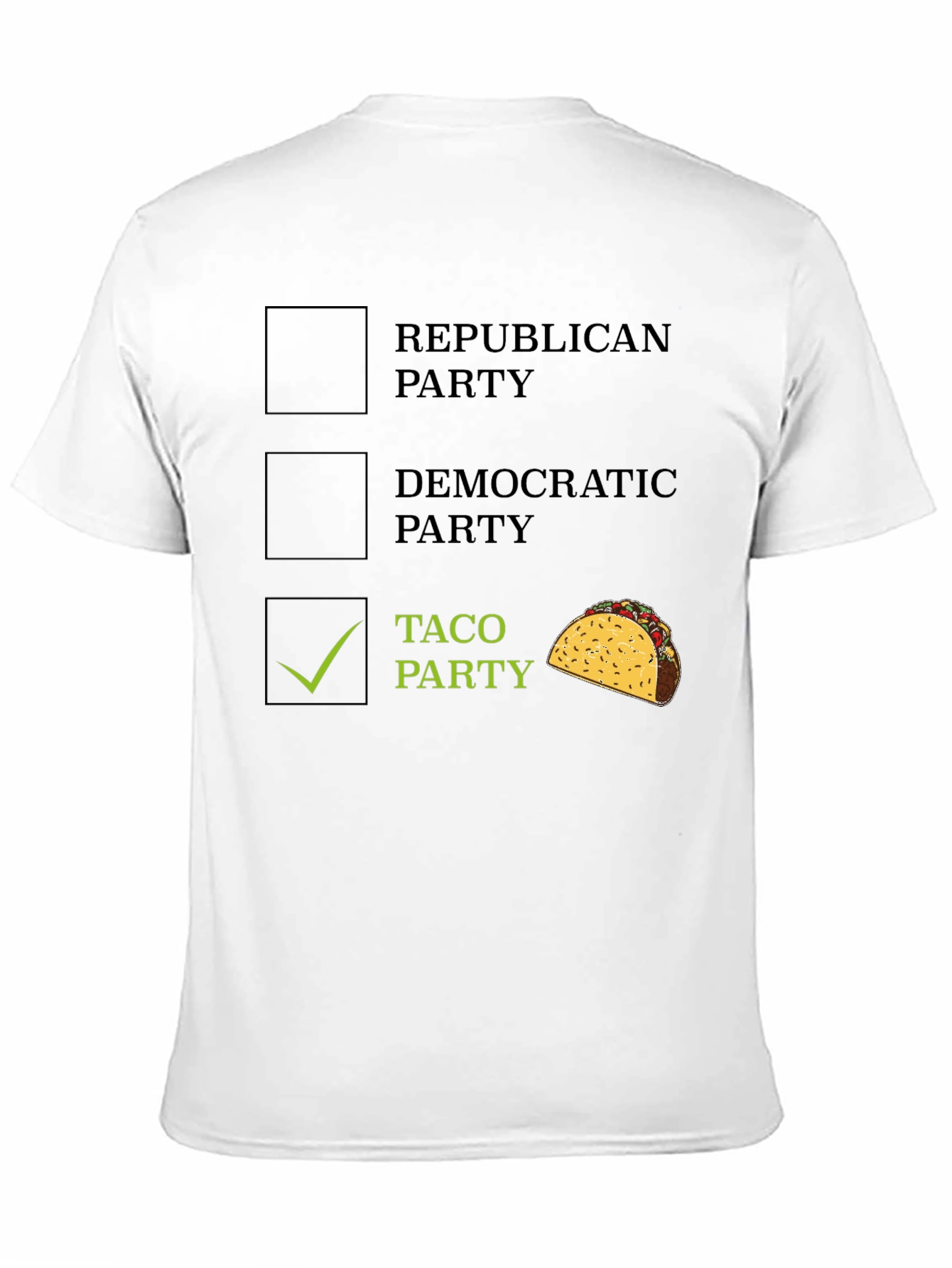 Black Taco Party Men's T-Shirt view 11