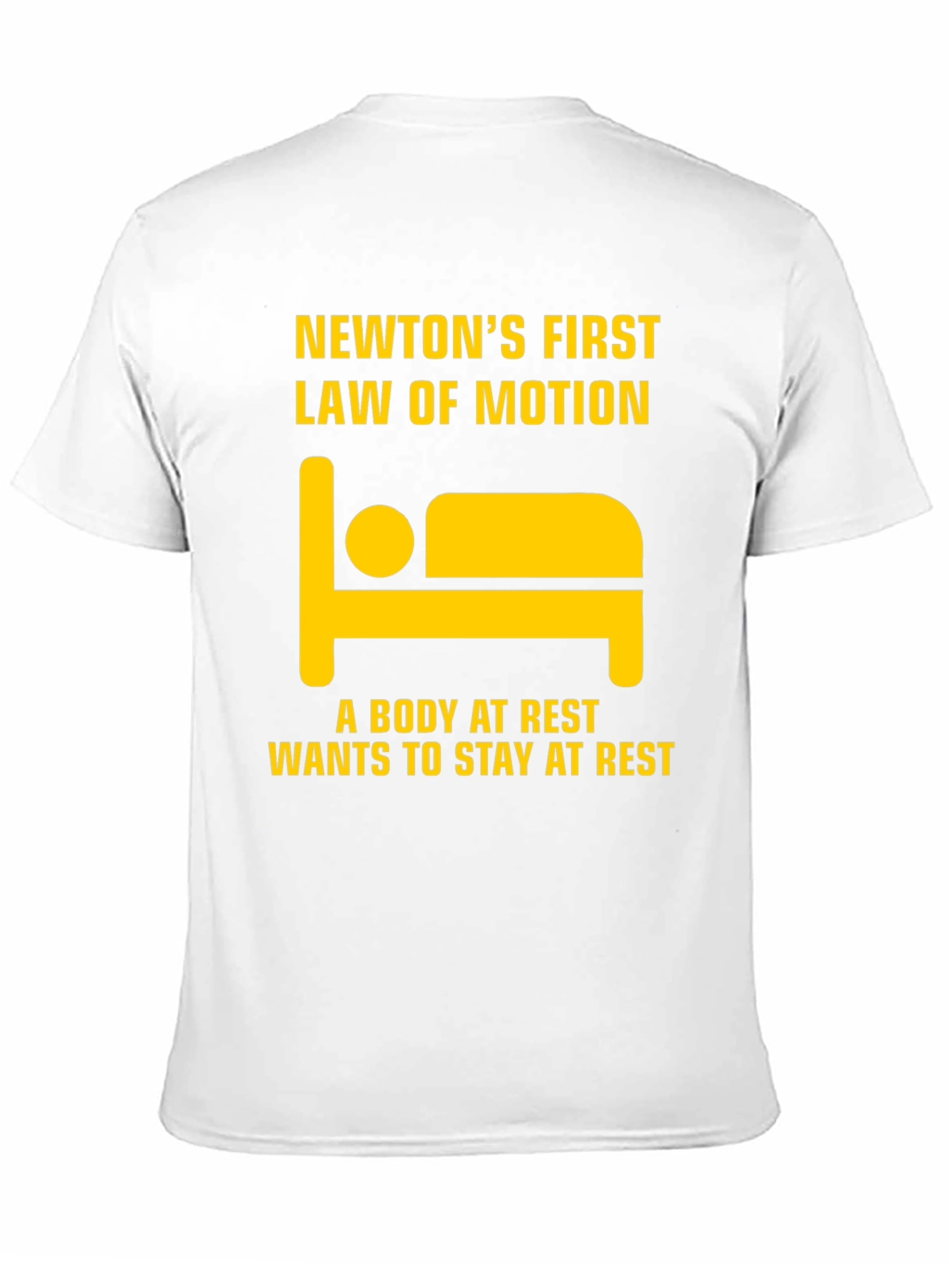Black Newton's First Law T-Shirt - Body at Rest view 11