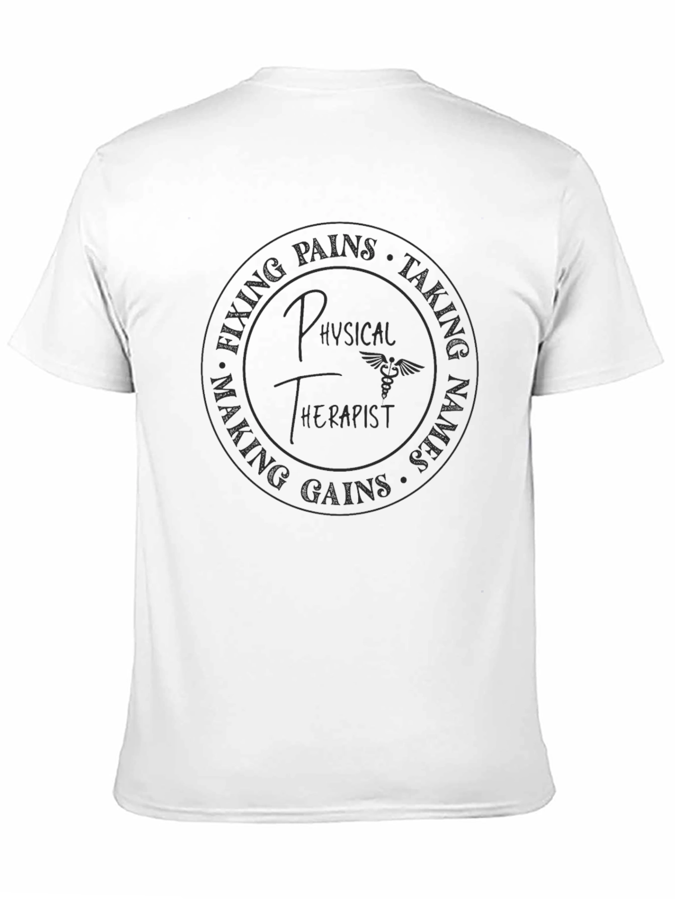 Black Physical Therapist Graphic Tee - Fixing Pains, Taking Names view 11