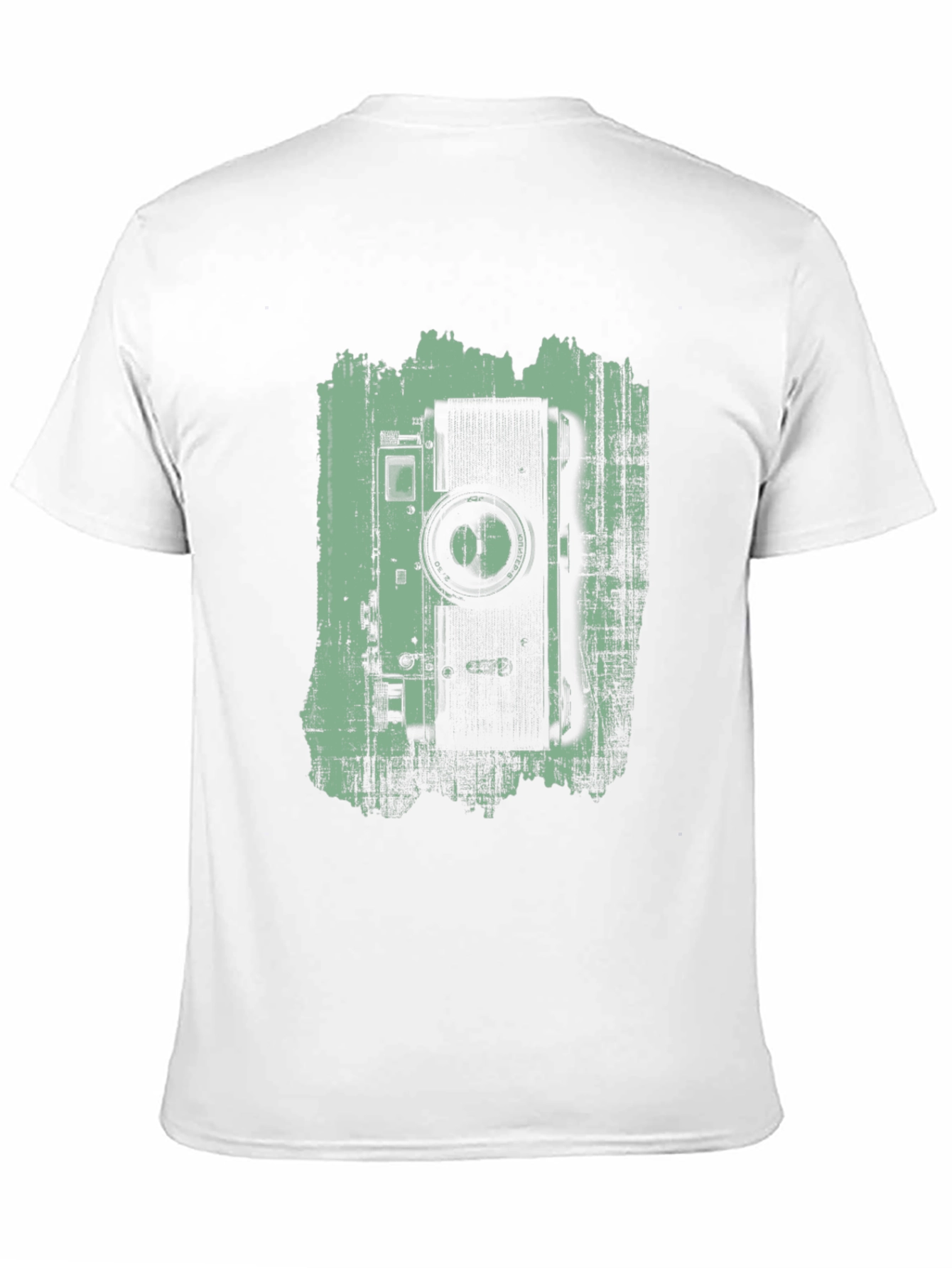 Black Vintage Camera Graphic Tee - Black Cotton T-Shirt view 11