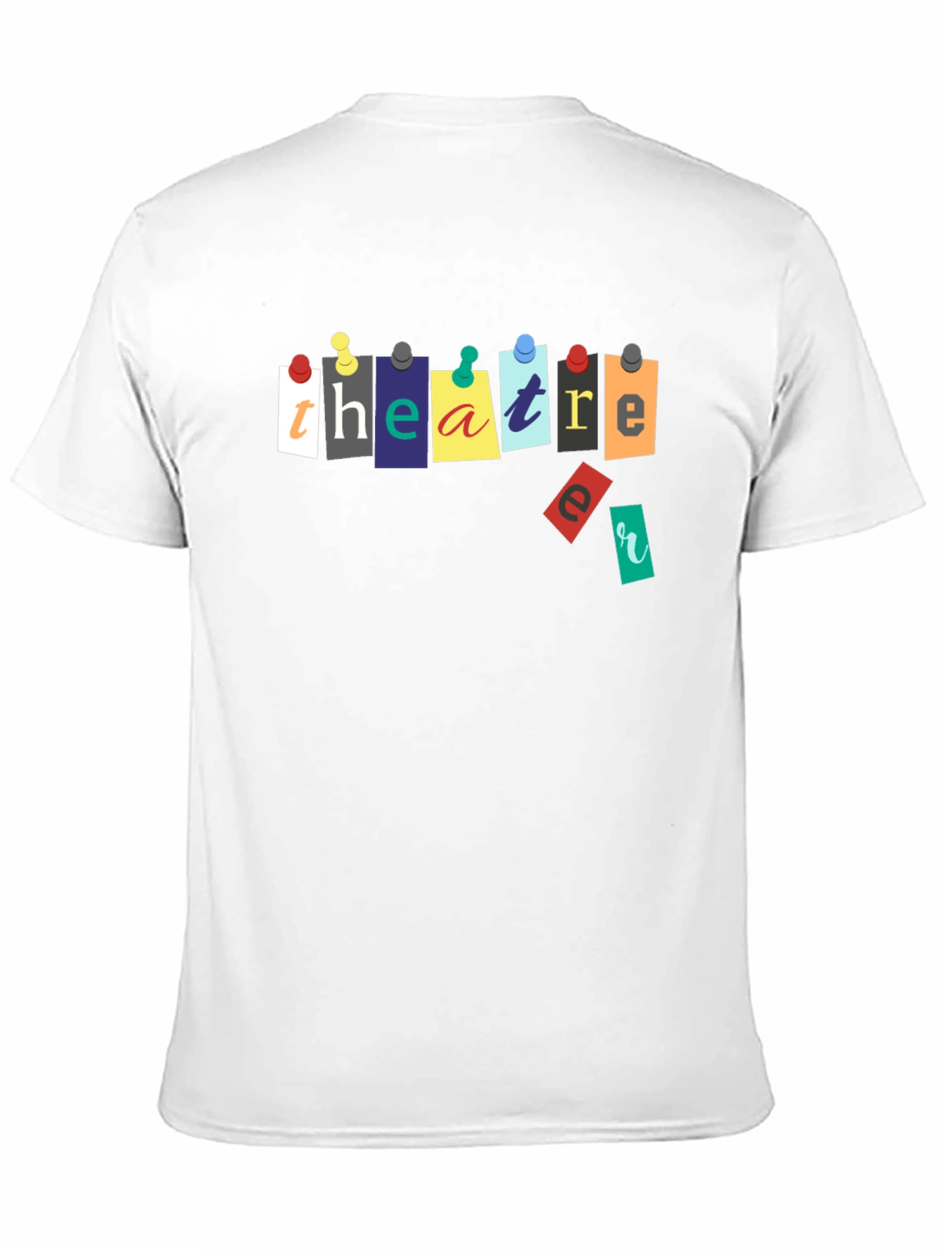 Black Theatre Push Pin T-Shirt view 11