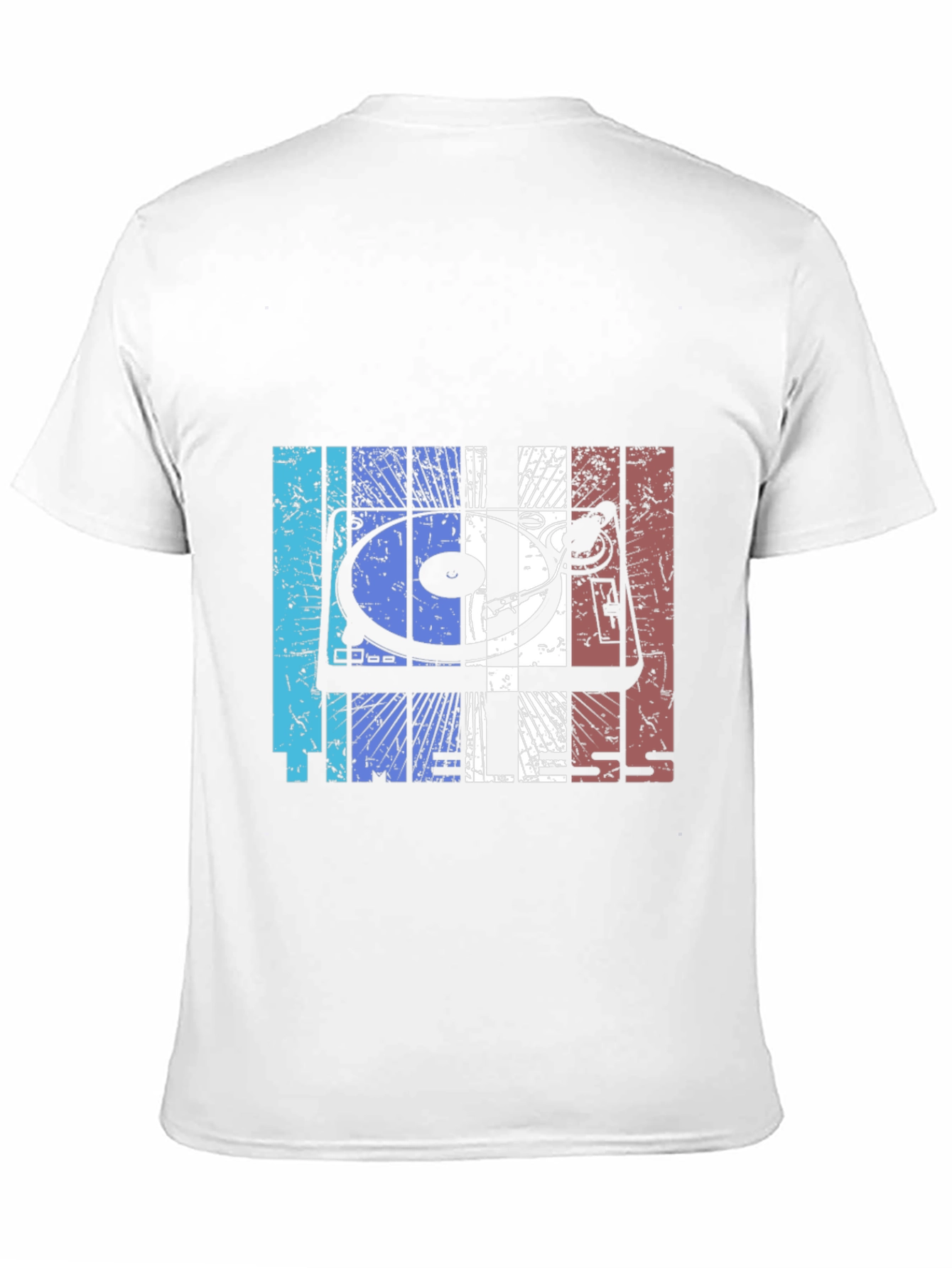 Black Retro Turntable Graphic Tee - DJ Style view 11