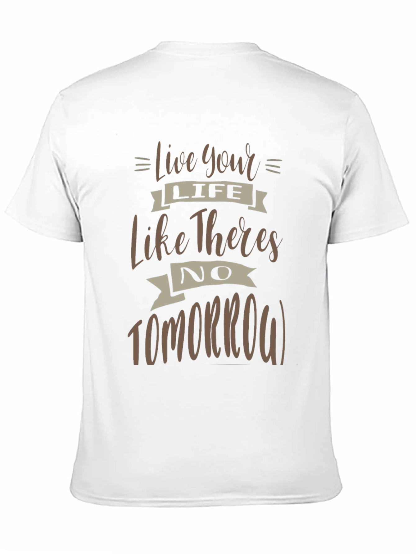 Black Live Your Life Graphic T-Shirt view 11