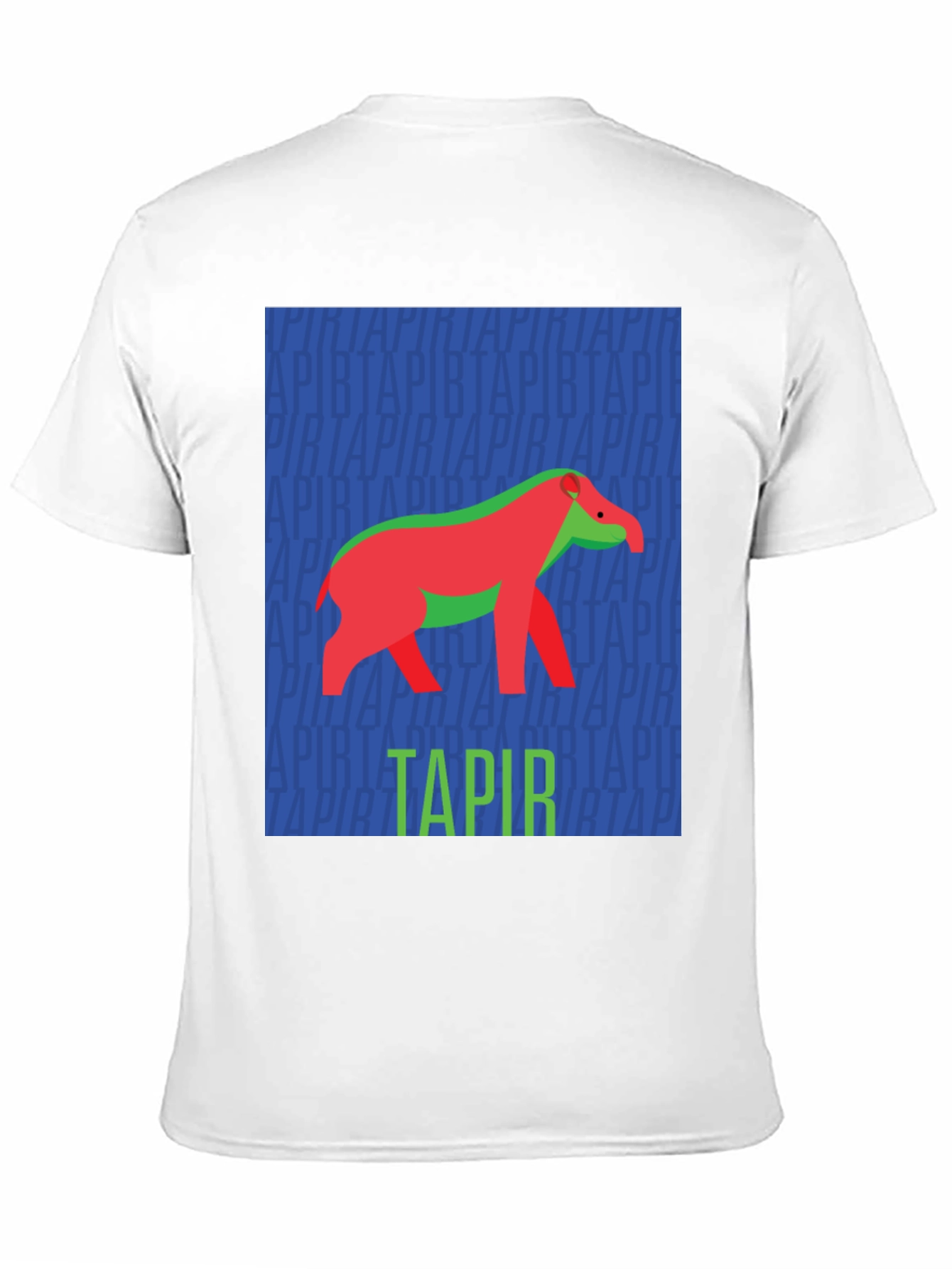 Black Retro Tapir Graphic Tee - Novelty Animal Lover T-Shirt view 11