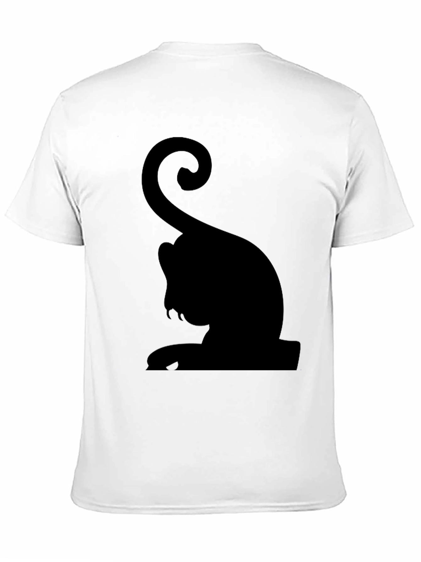 Black Black Cat Silhouette Graphic Tee view 11