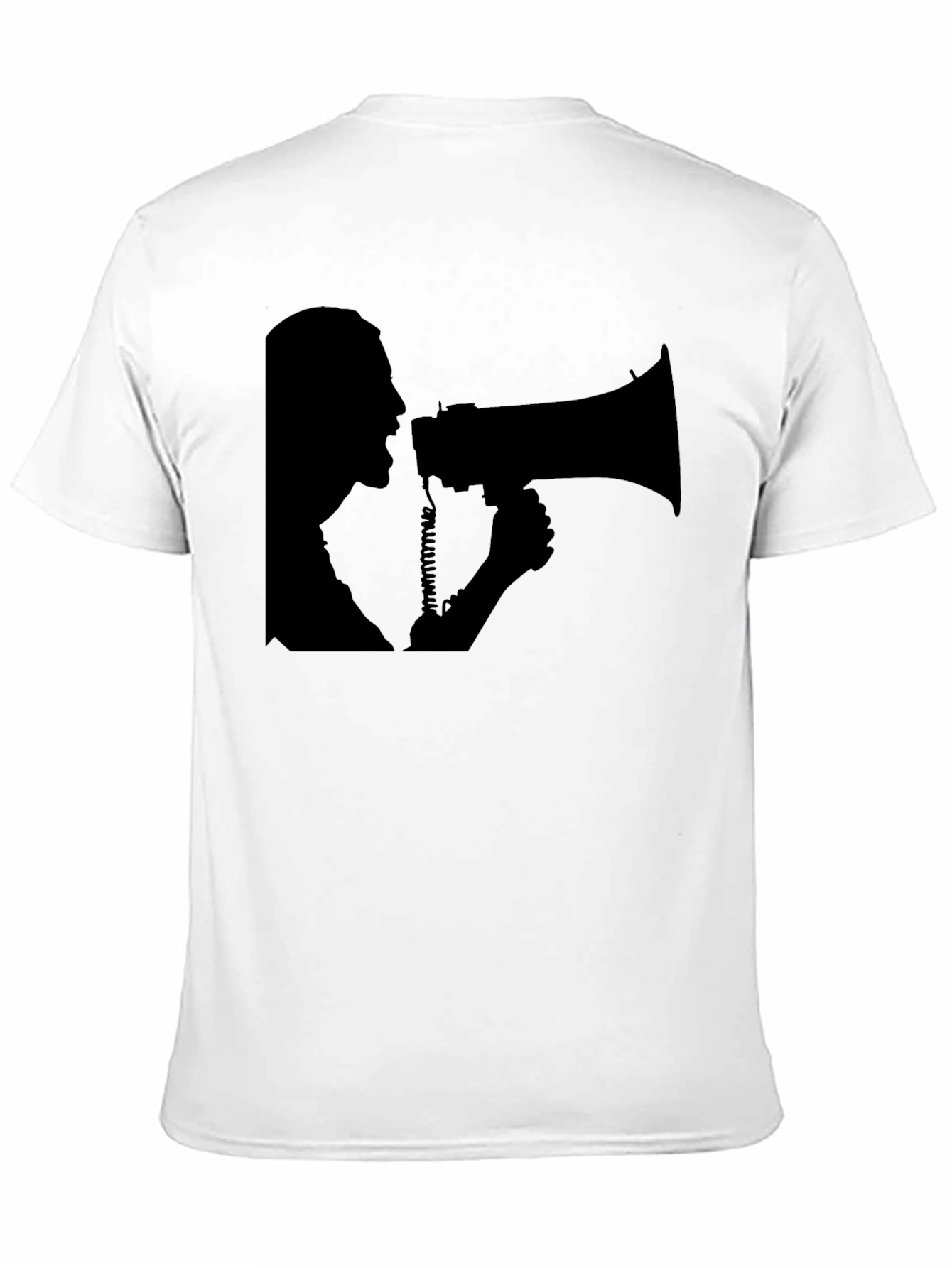 Black Megaphone Graphic T-Shirt view 11