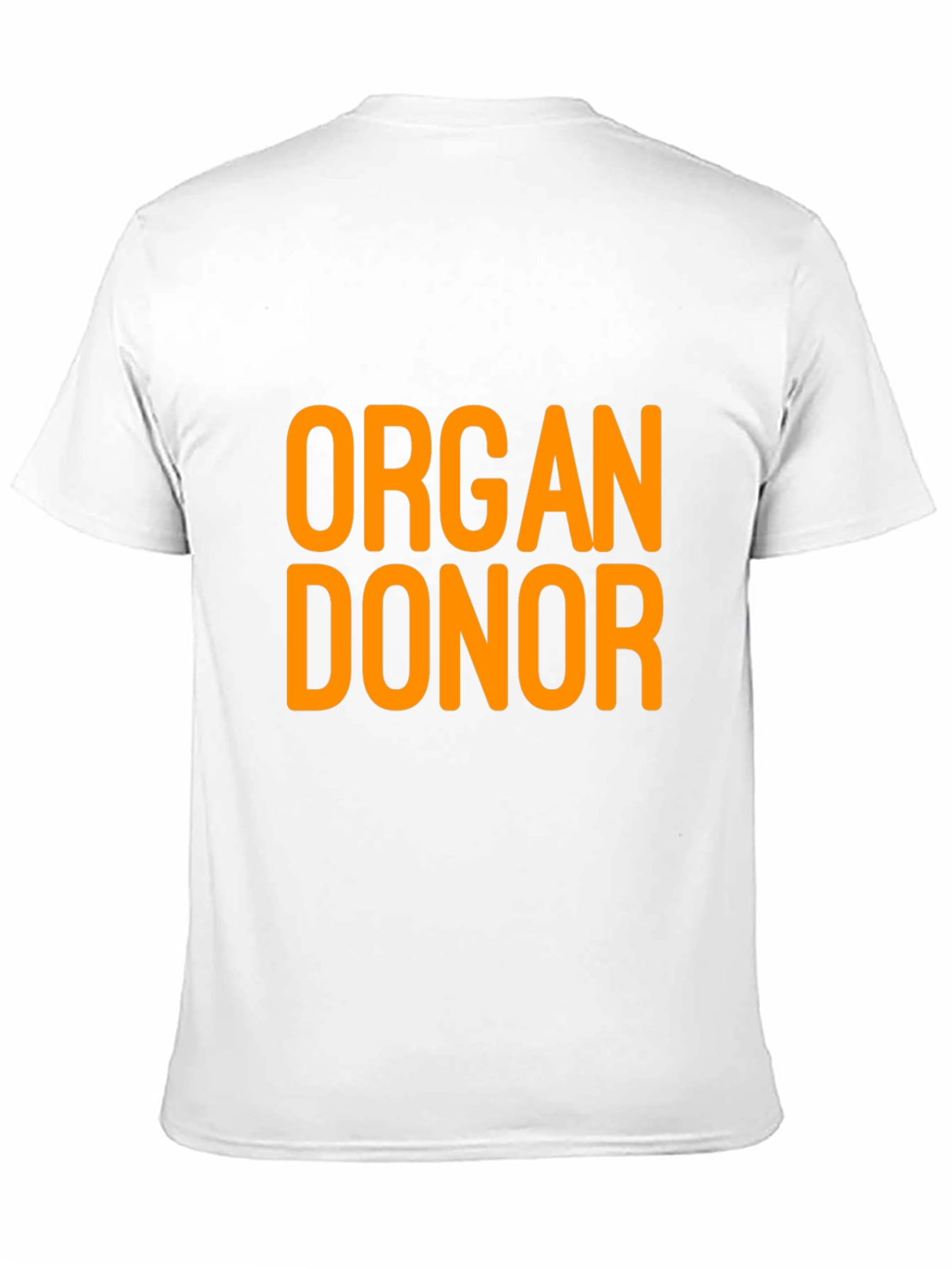Black Organ Donor T-Shirt - Black Cotton Tee view 11
