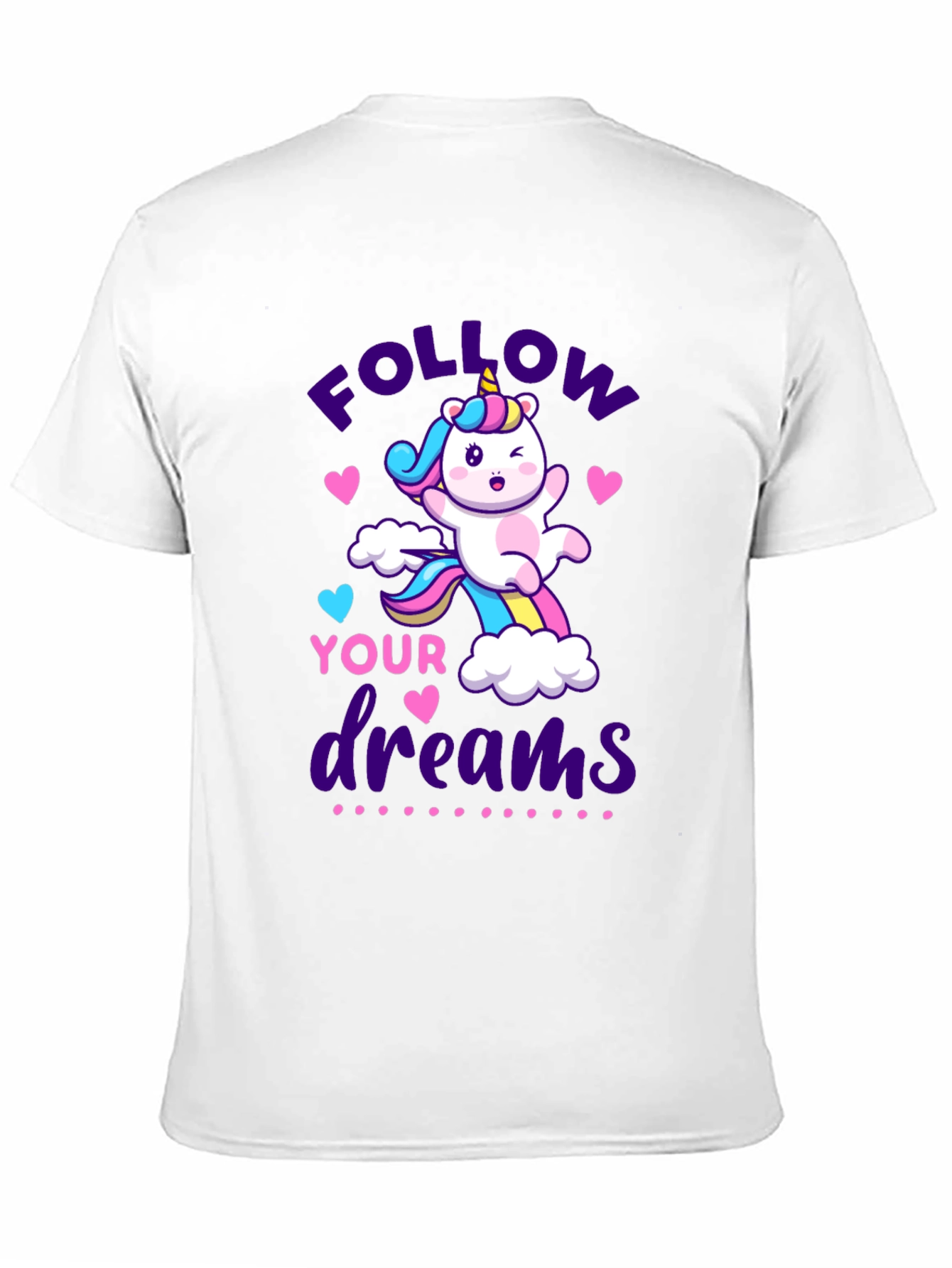 Black Follow Your Dreams Unicorn Graphic Tee view 11