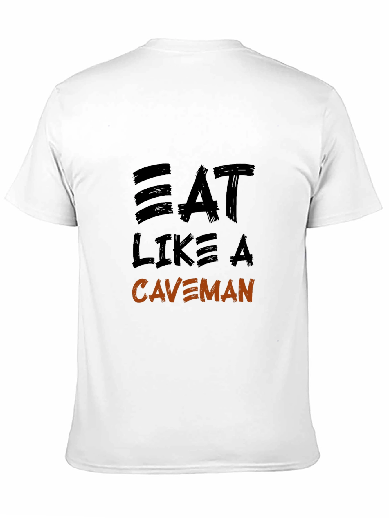 Black Eat Like a Caveman Graphic T-Shirt view 11