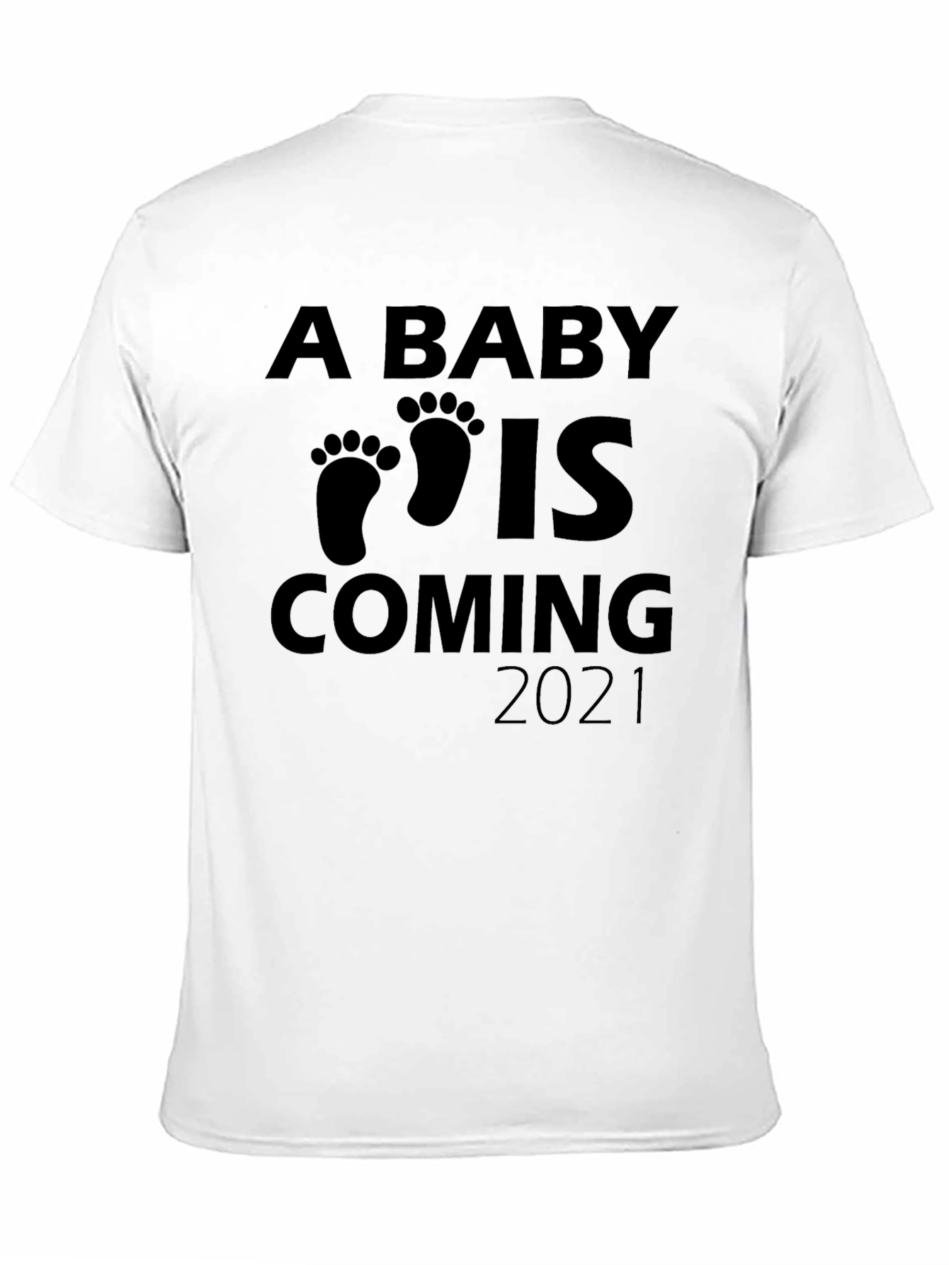 Black A Baby is Coming 2021 T-Shirt view 11