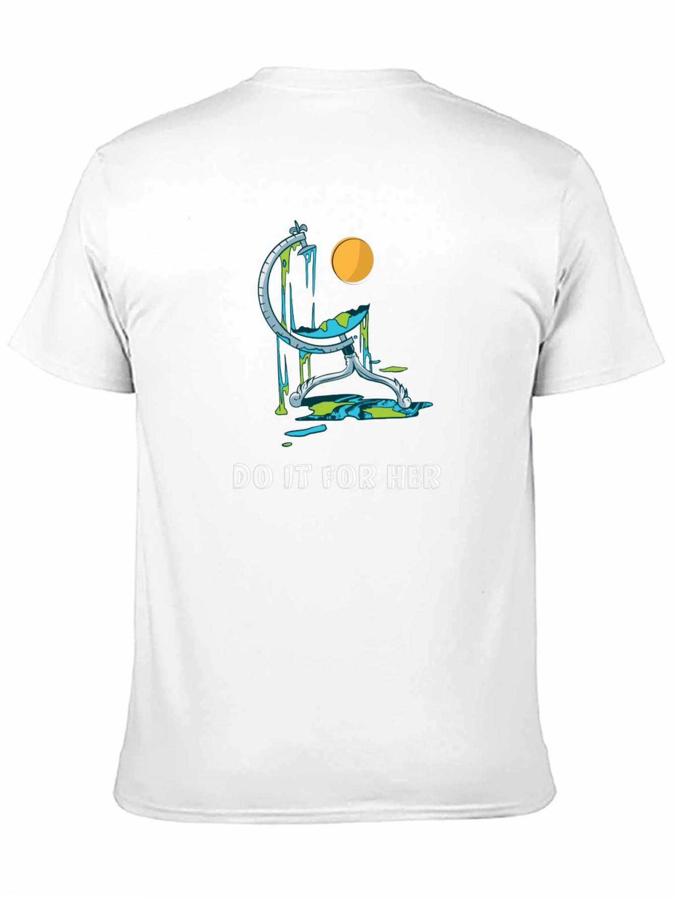 Black Do It For Her Globe Graphic T-Shirt view 11