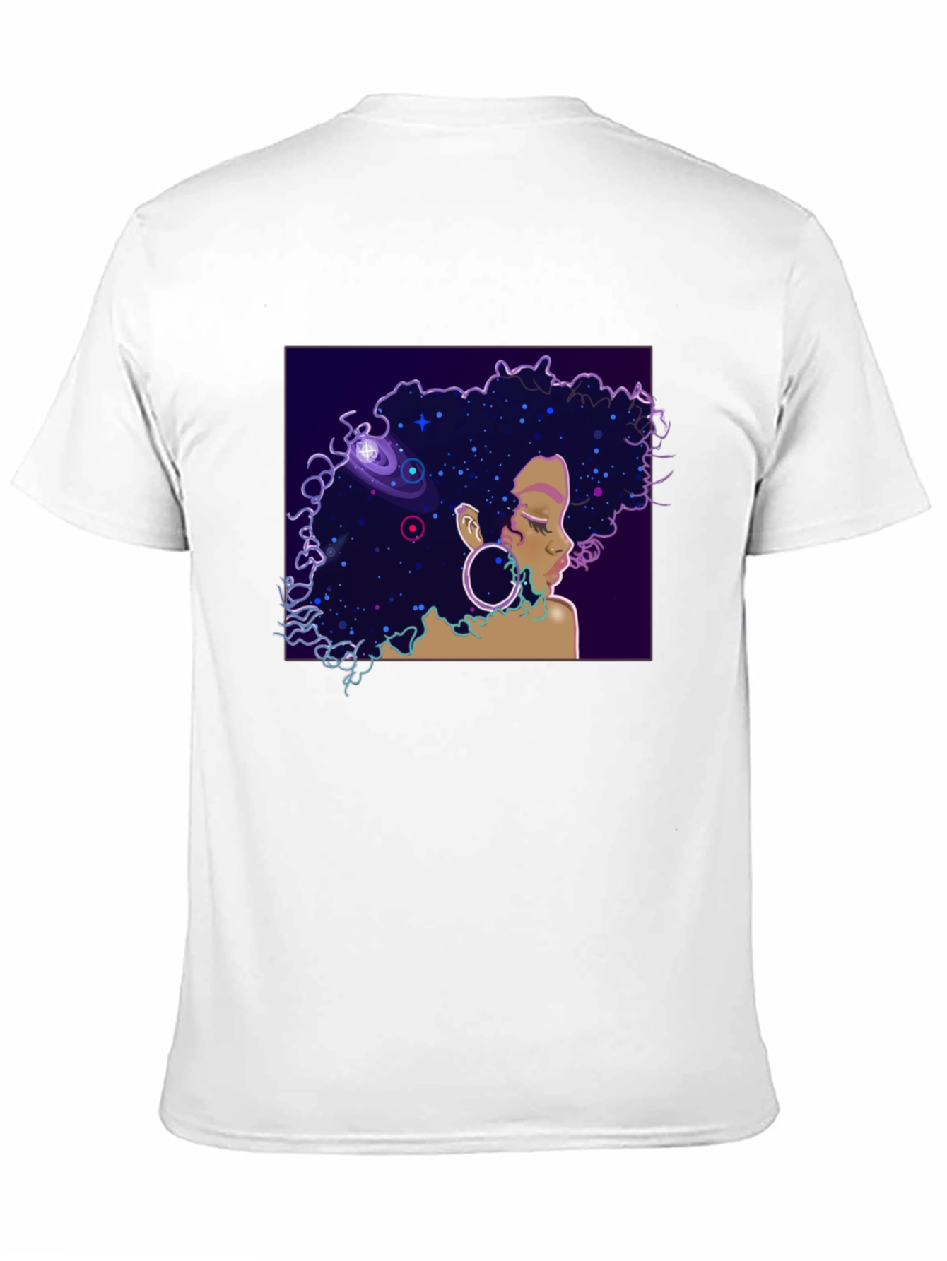 Black Cosmic Queen Black T-Shirt view 11