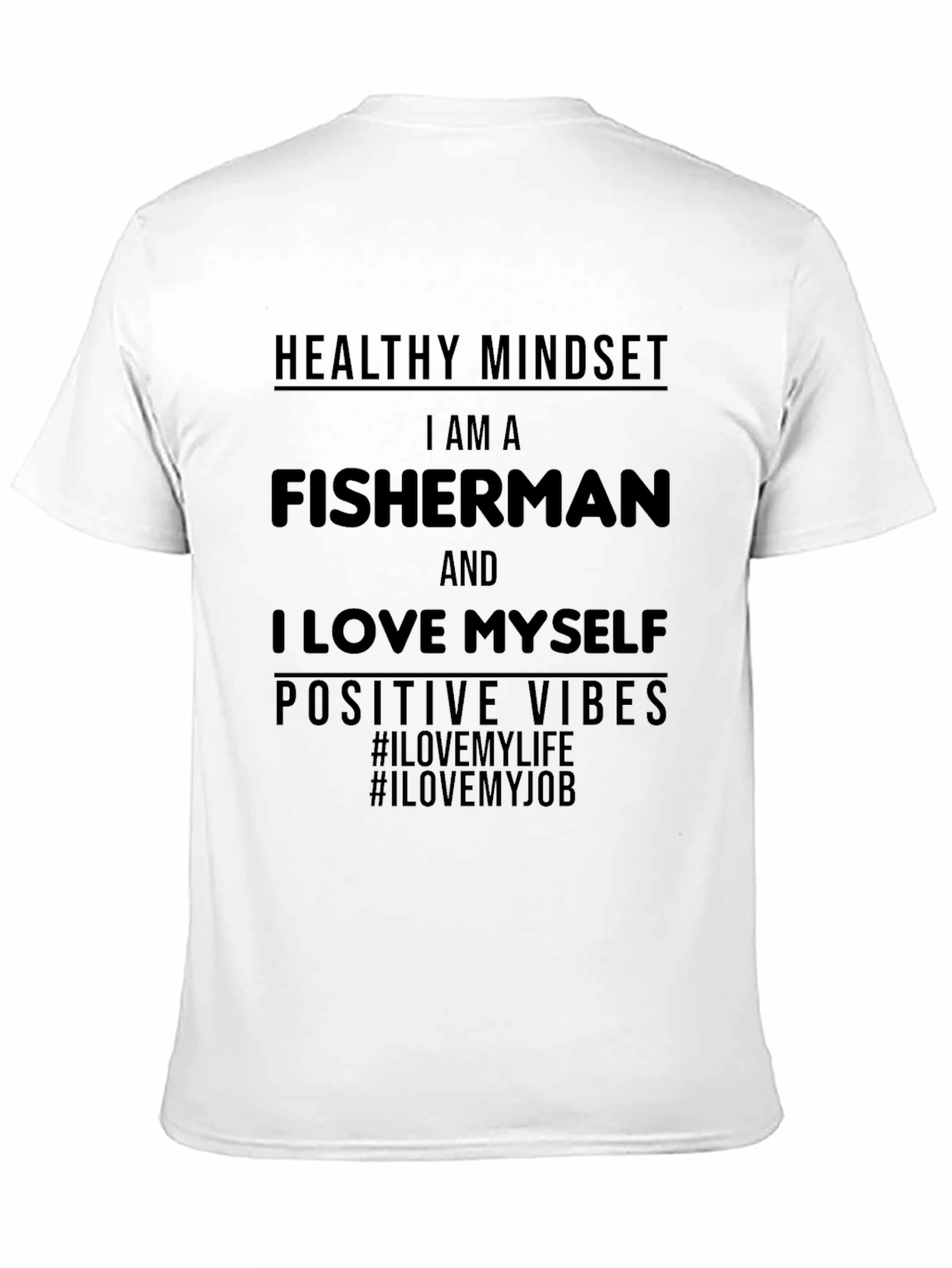 Black Fisherman Positive Vibes Graphic Tee view 11