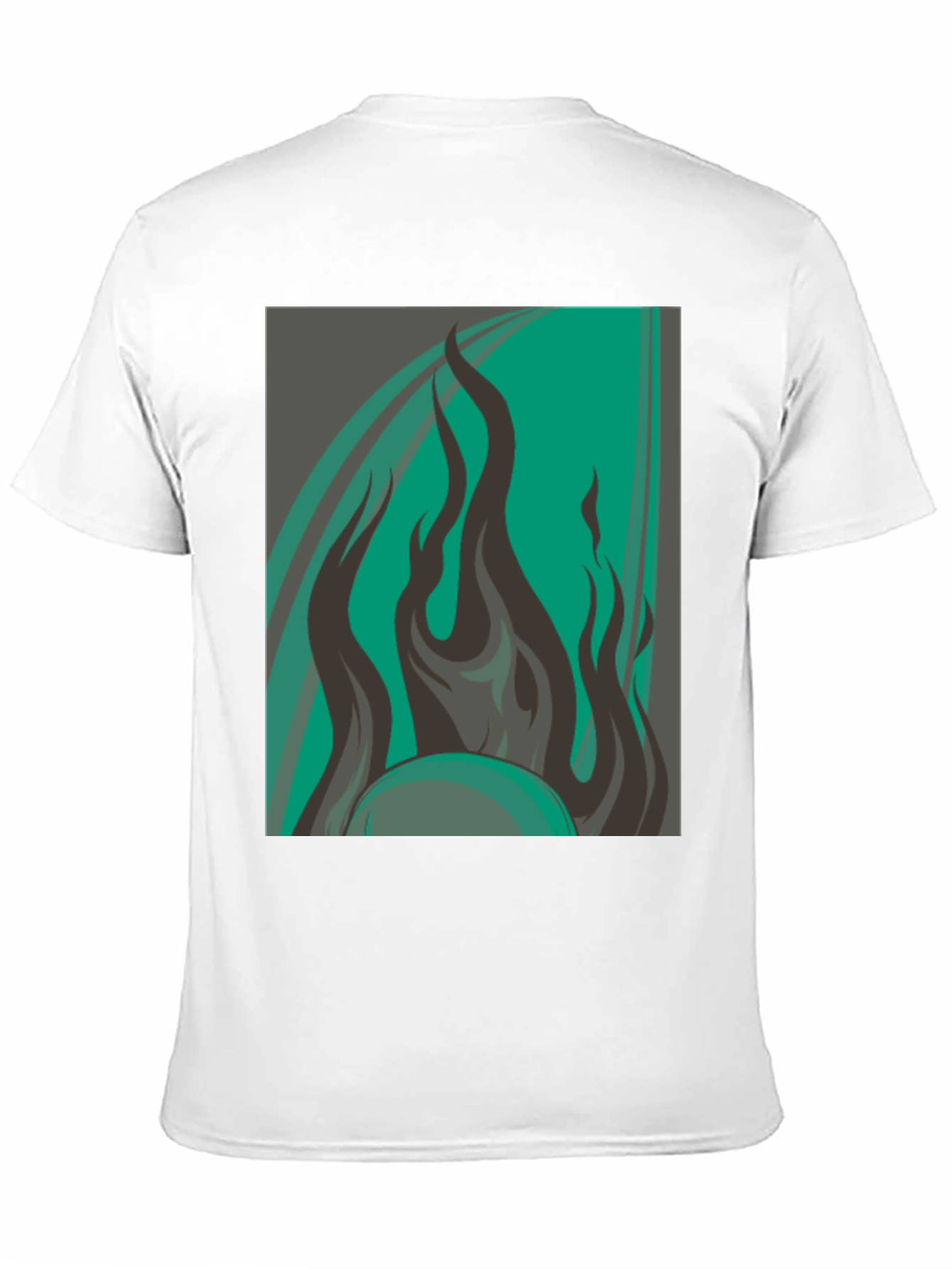 Black Fiery Graphic Tee - Bold & Stylish view 11