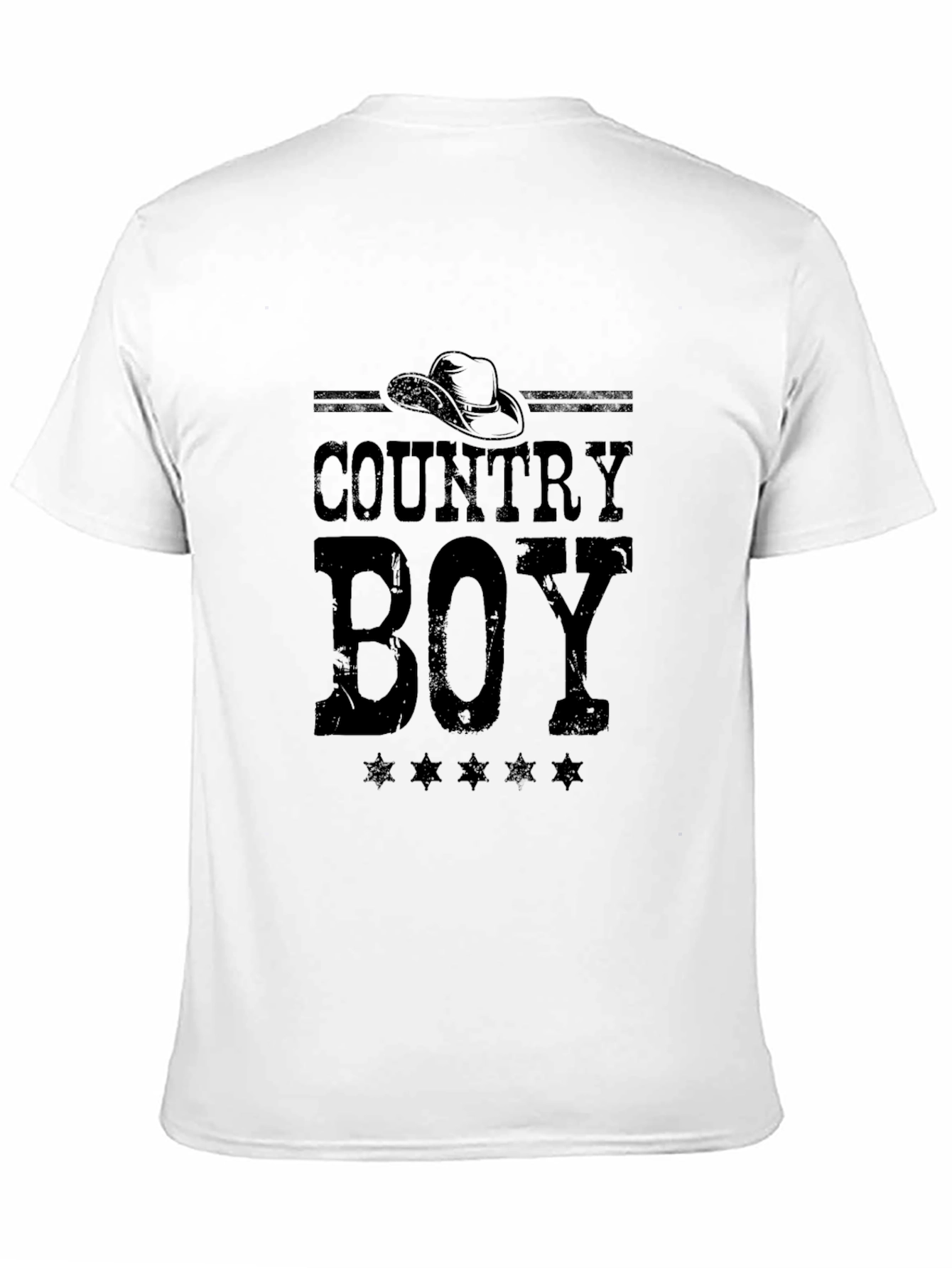 Black Country Boy Graphic Print Black T-Shirt view 11