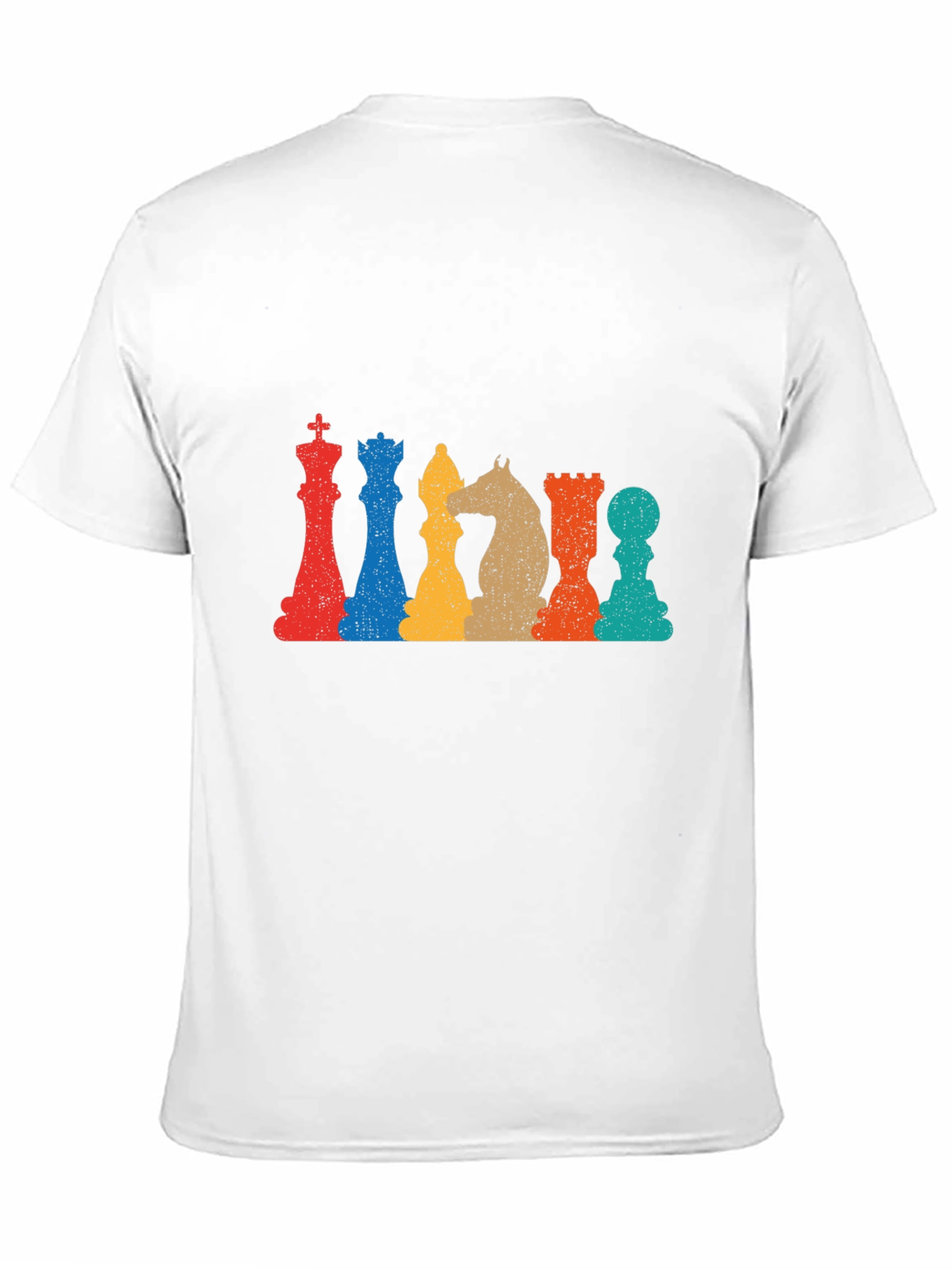 Black Retro Chess Piece Graphic T-Shirt view 11