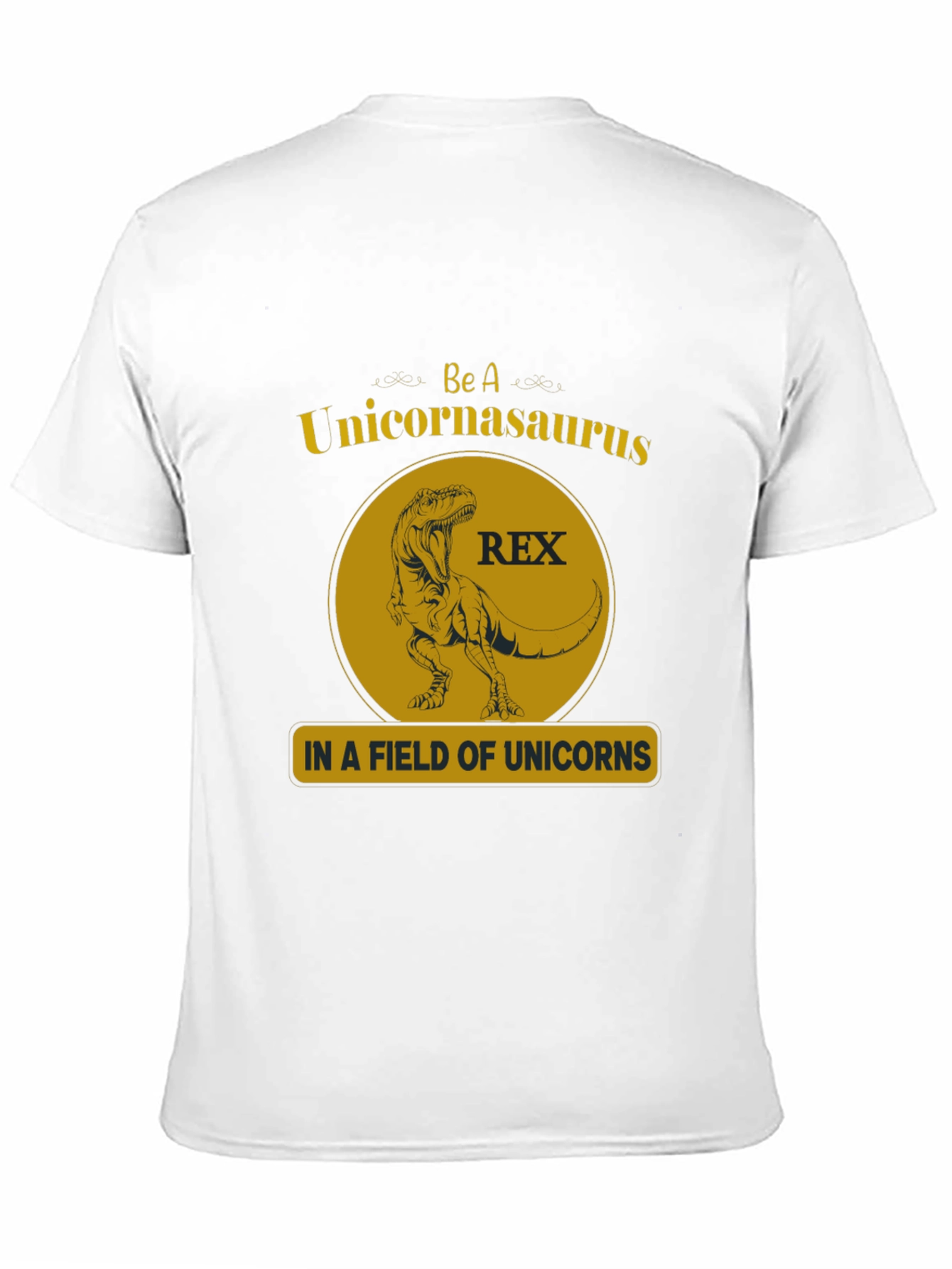 Black Unicornasaurus Rex Graphic T-Shirt view 11