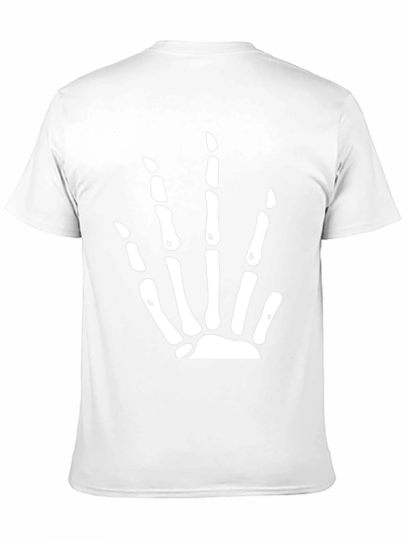 Black Skeleton Hand Graphic Black T-Shirt view 11