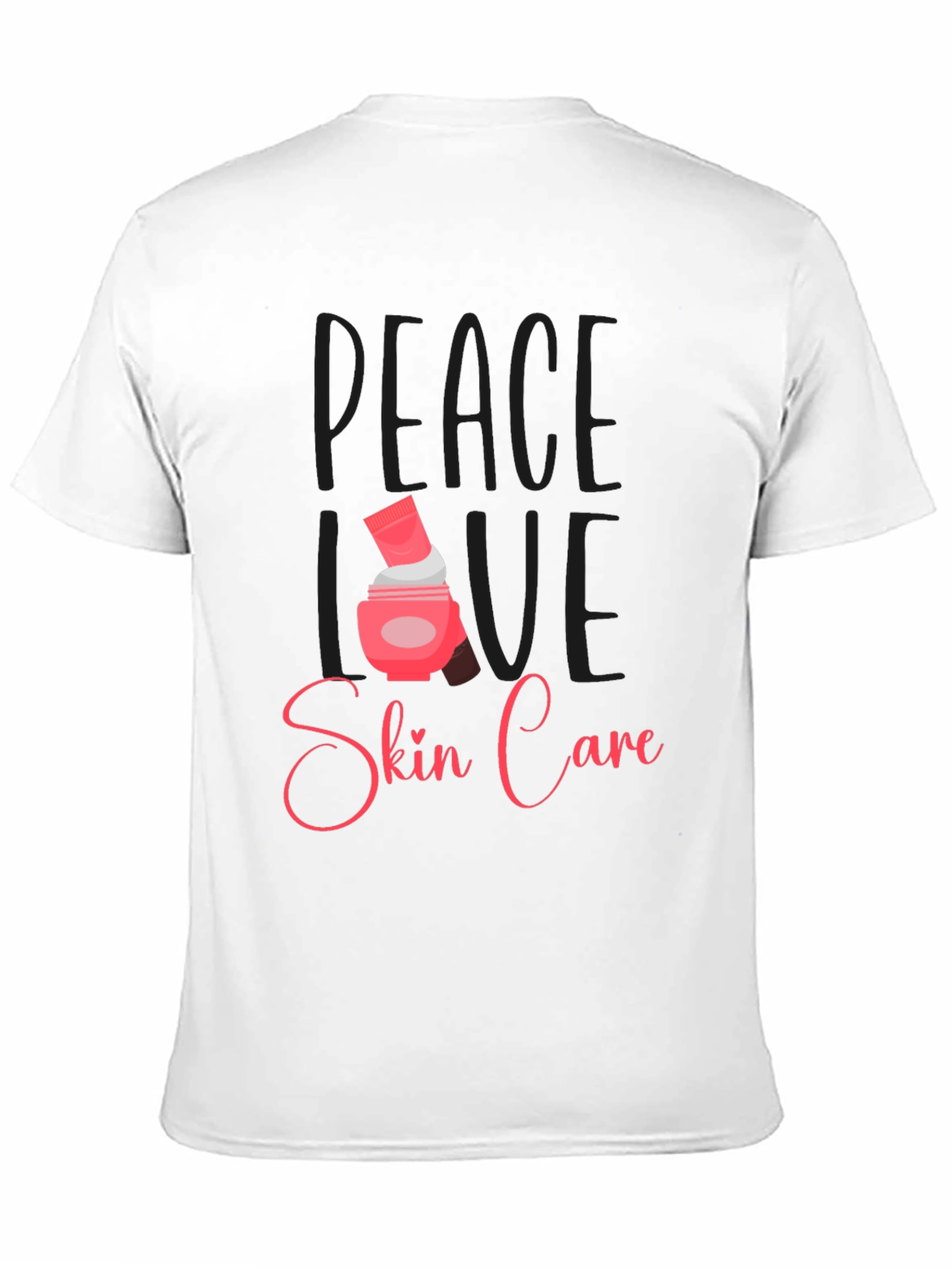 Black Peace Love Skin Care Black T-Shirt view 11