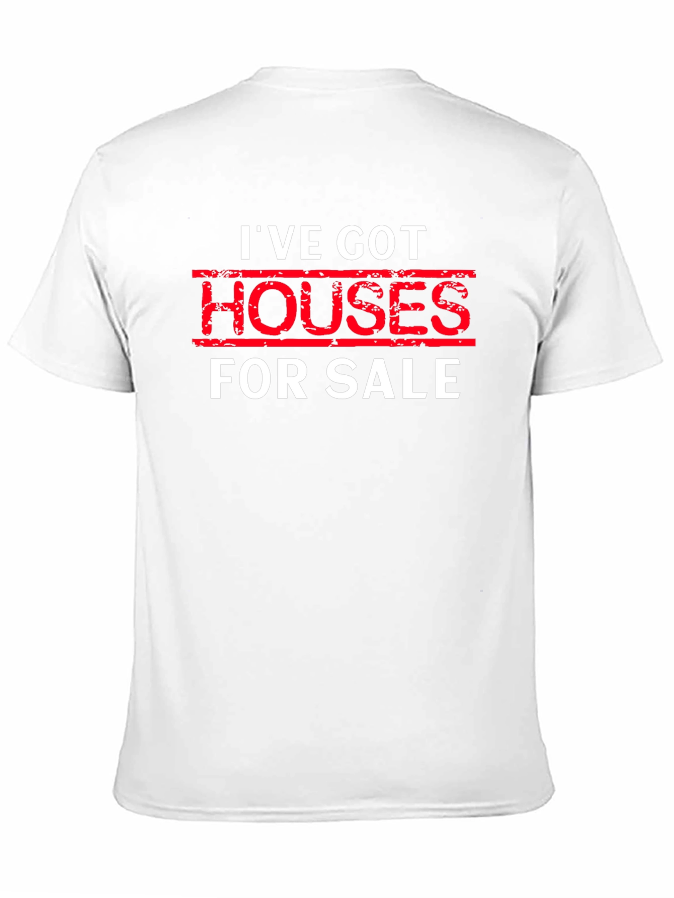 Black I've Got Houses For Sale Black T-Shirt view 11