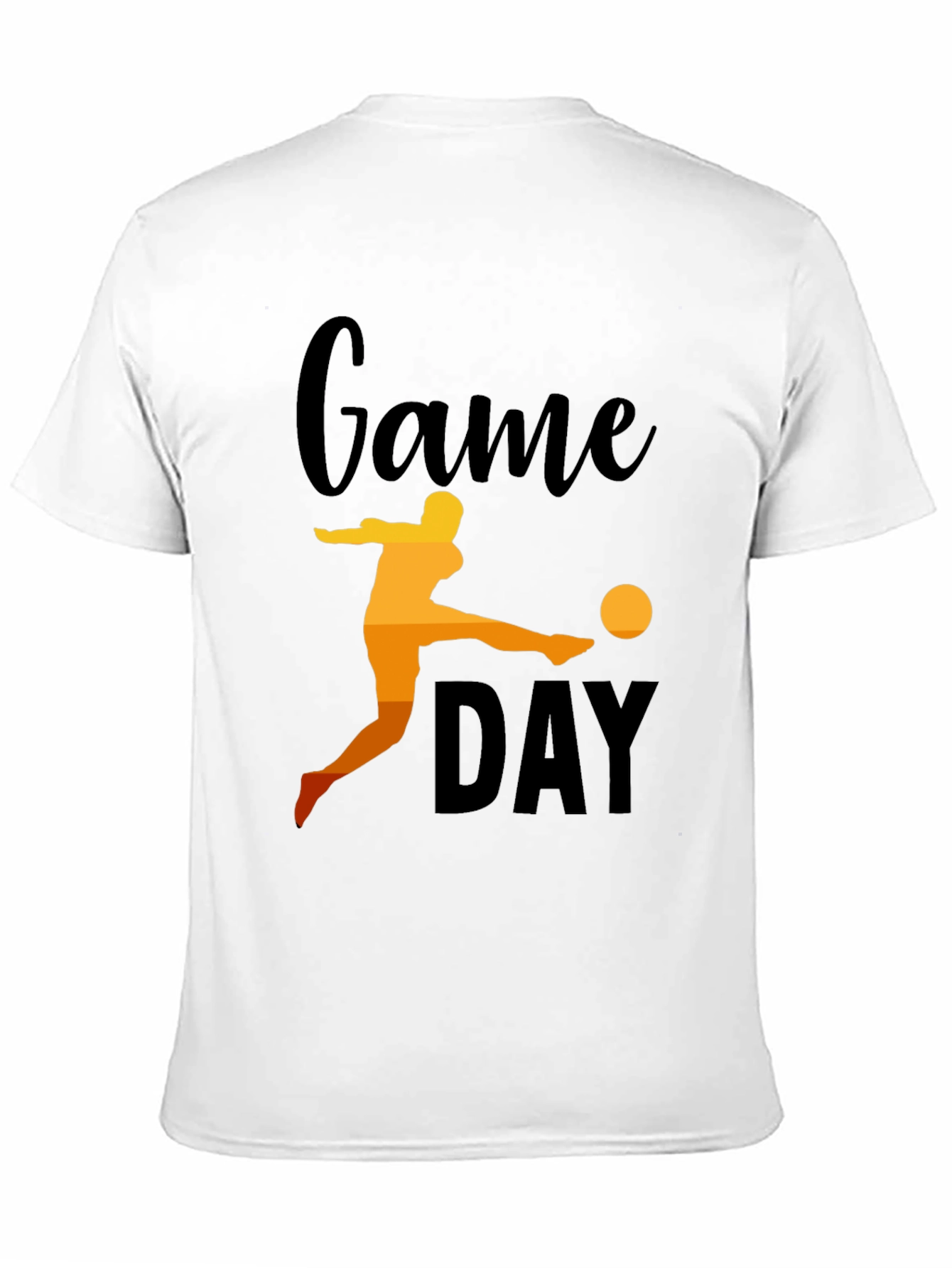 Black Game Day Soccer Graphic Tee - Black Cotton view 11