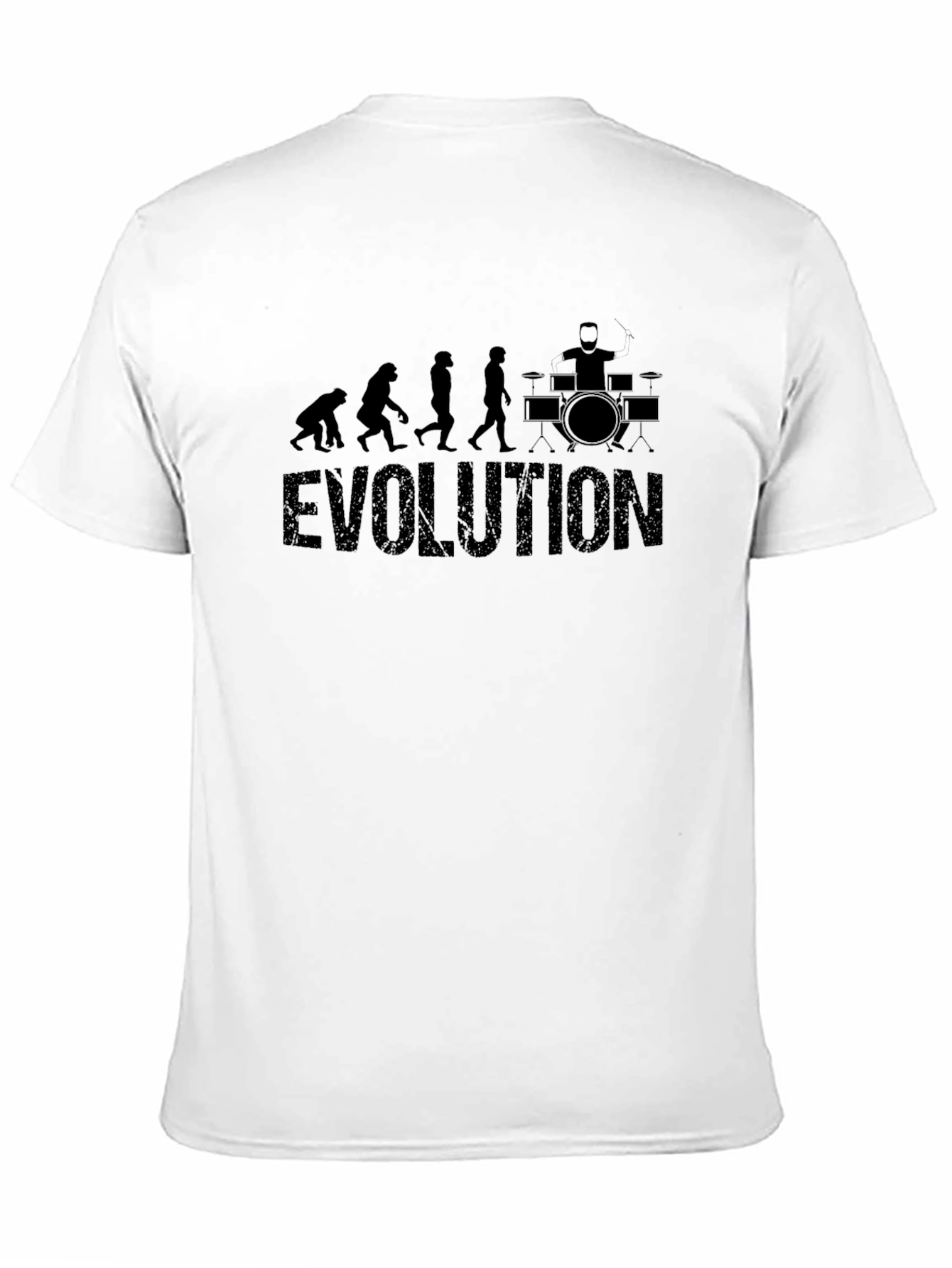Black Evolution of Drummer Black T-Shirt view 11