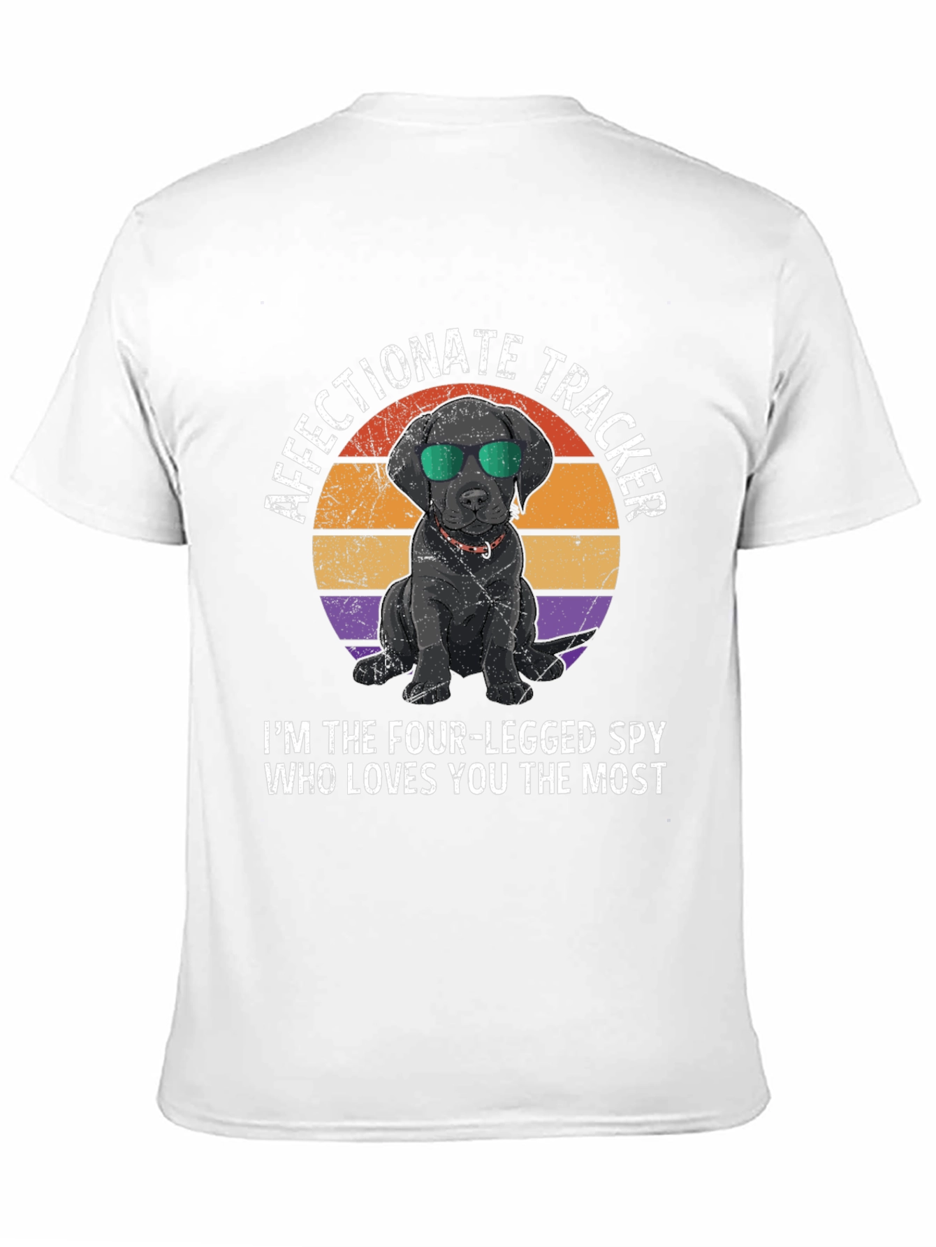 Black Affectionate Tracker Dog Graphic T-Shirt view 11