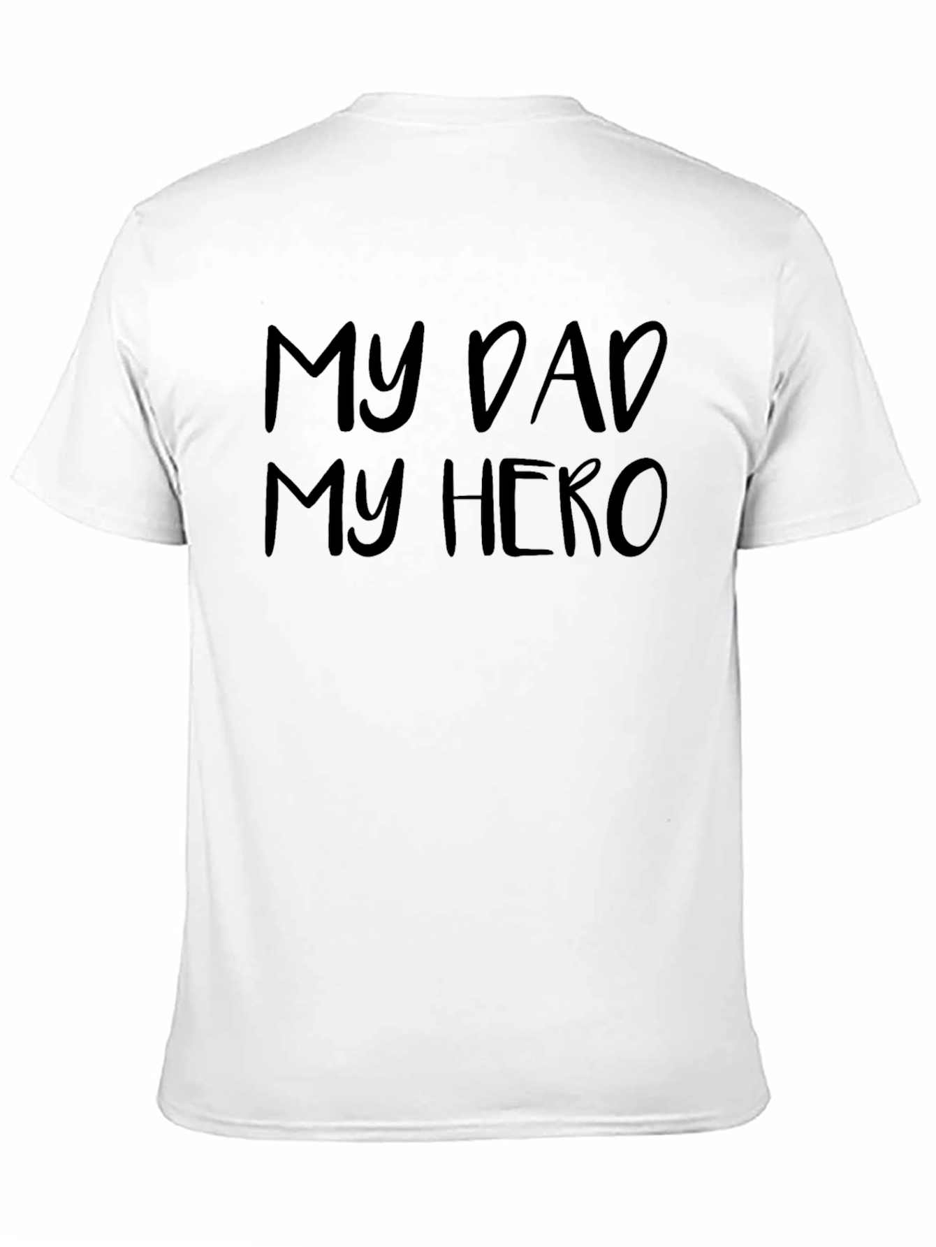 Black My Dad My Hero Black T-Shirt view 11