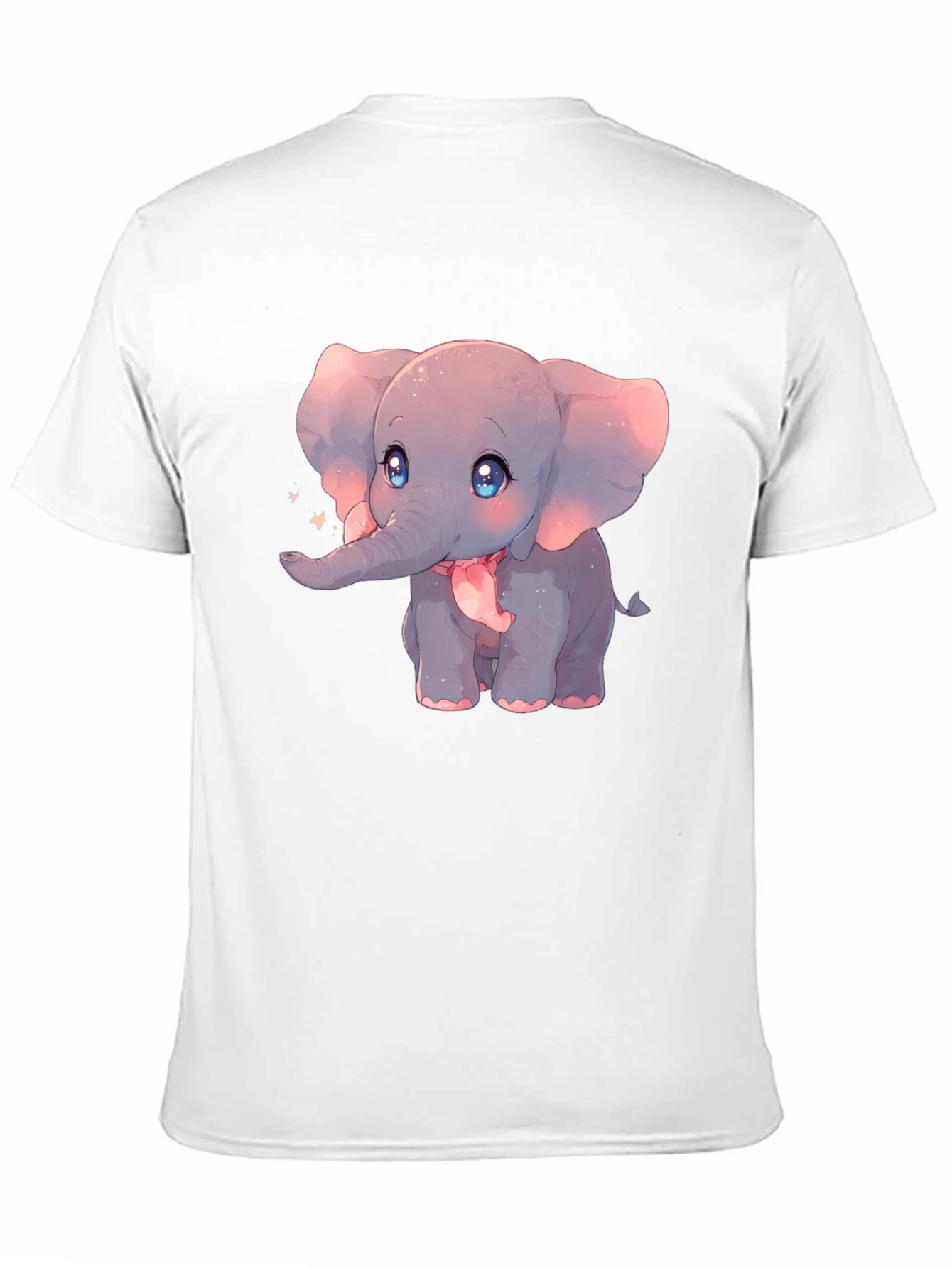 Black Cute Elephant Graphic Black T-Shirt view 11
