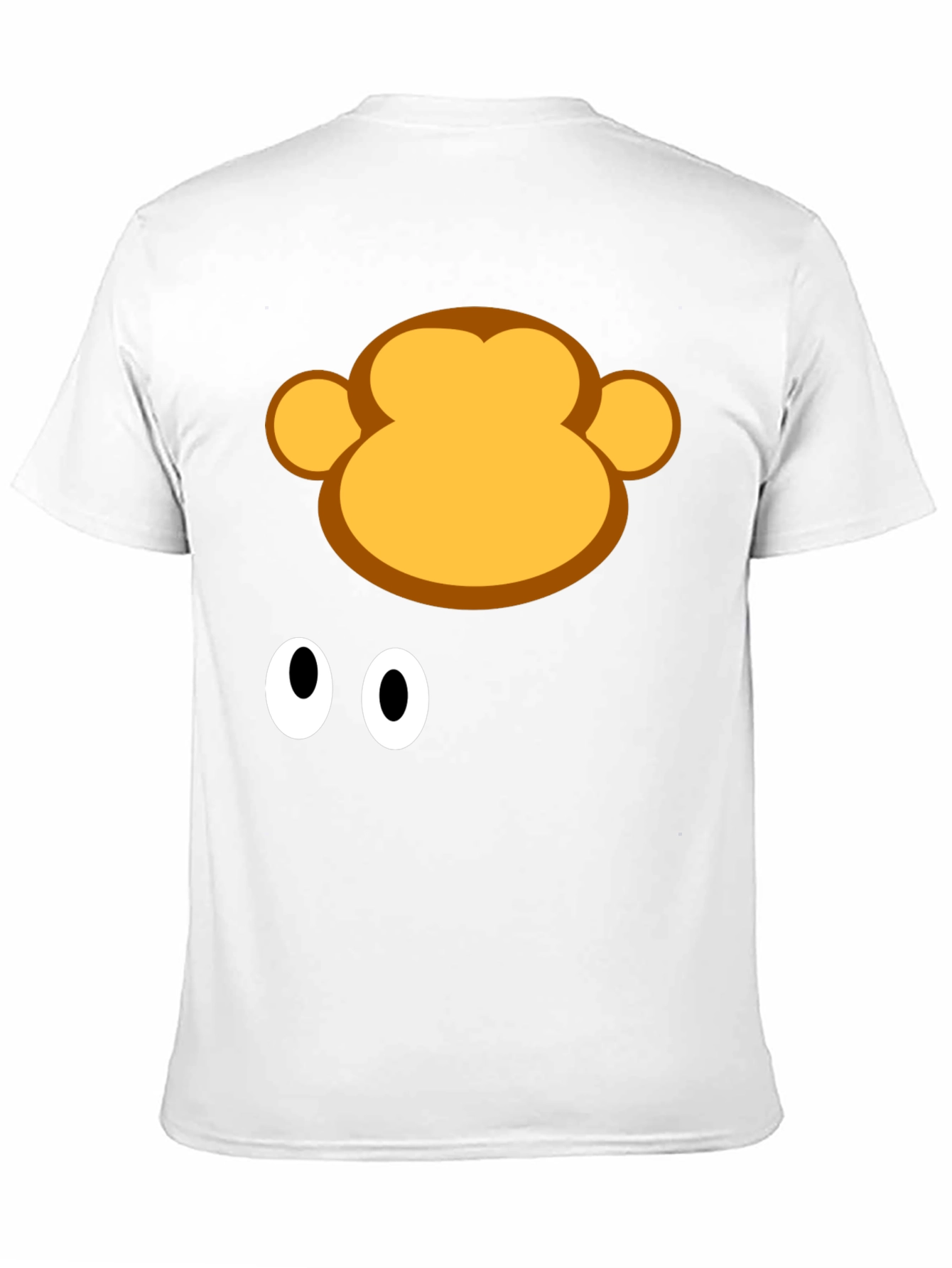 Black Monkey Face Graphic Tee - Fun Black T-Shirt view 11