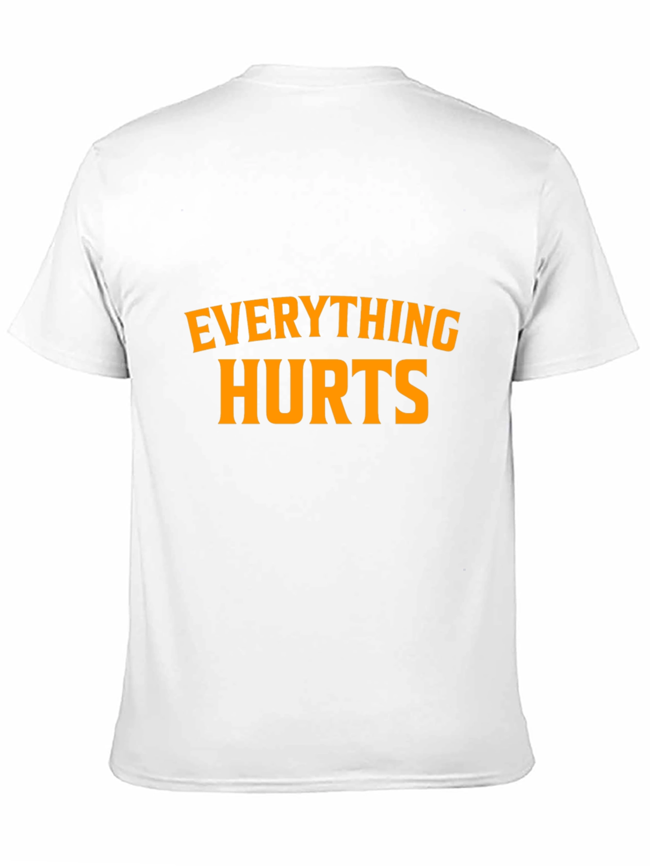 Black Everything Hurts Black Graphic T-Shirt view 11