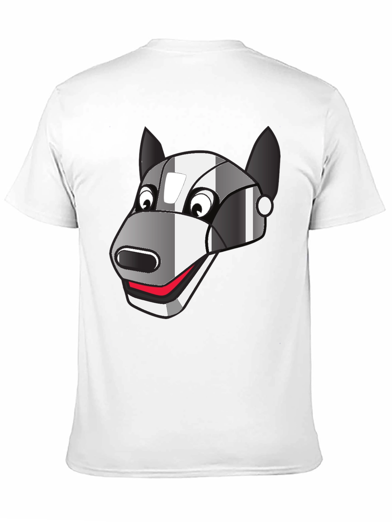 Black Robot Dog Graphic Tee - Black Cotton Blend view 11