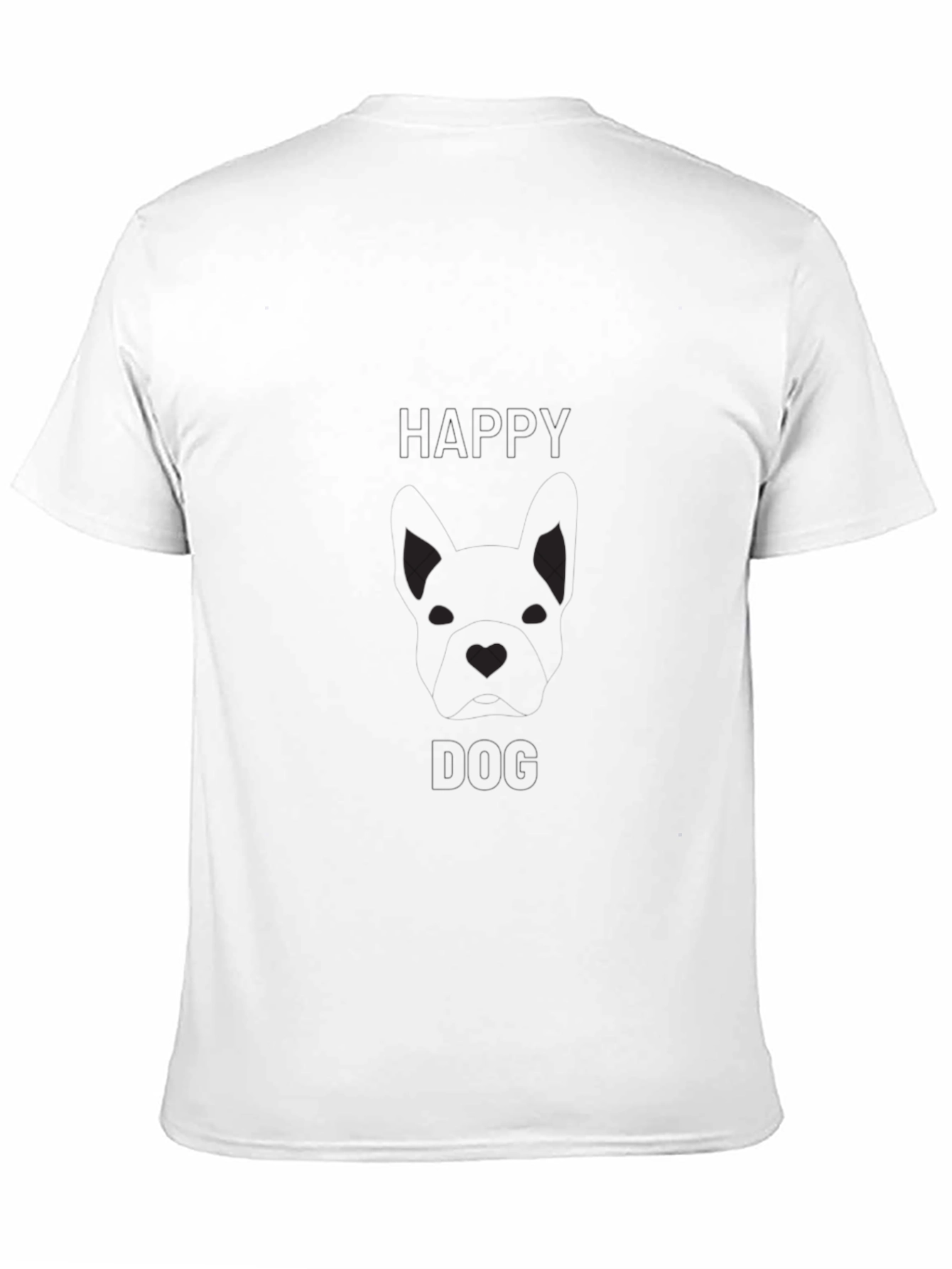 Black Men's Black Graphic Tee - 'Hello Dog' view 11