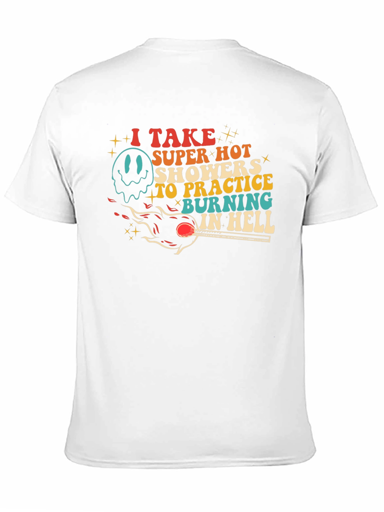 Black Burning in Hell Graphic Tee - Super Hot Showers view 11