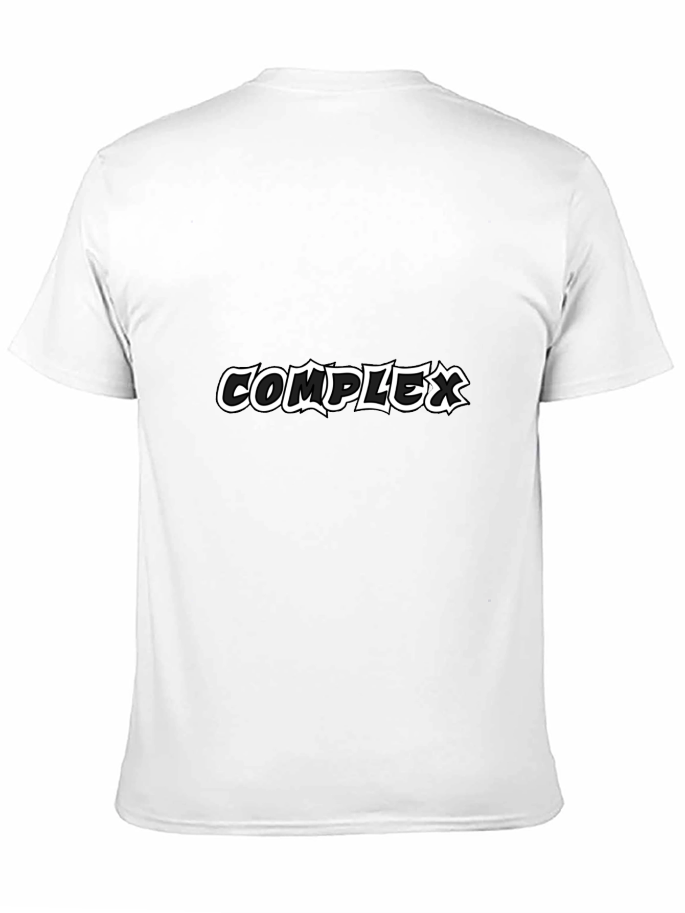 Black Complex Graphic Print Black T-Shirt view 11