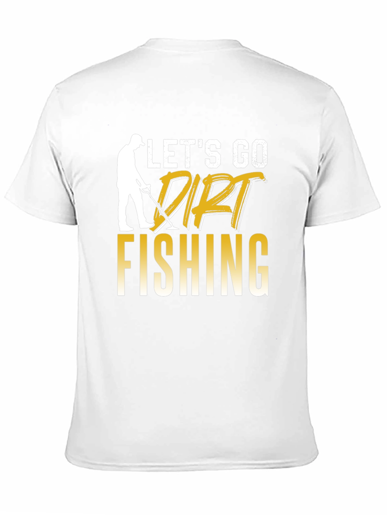 Black Let's Go Dirt Fishing Graphic Tee view 11