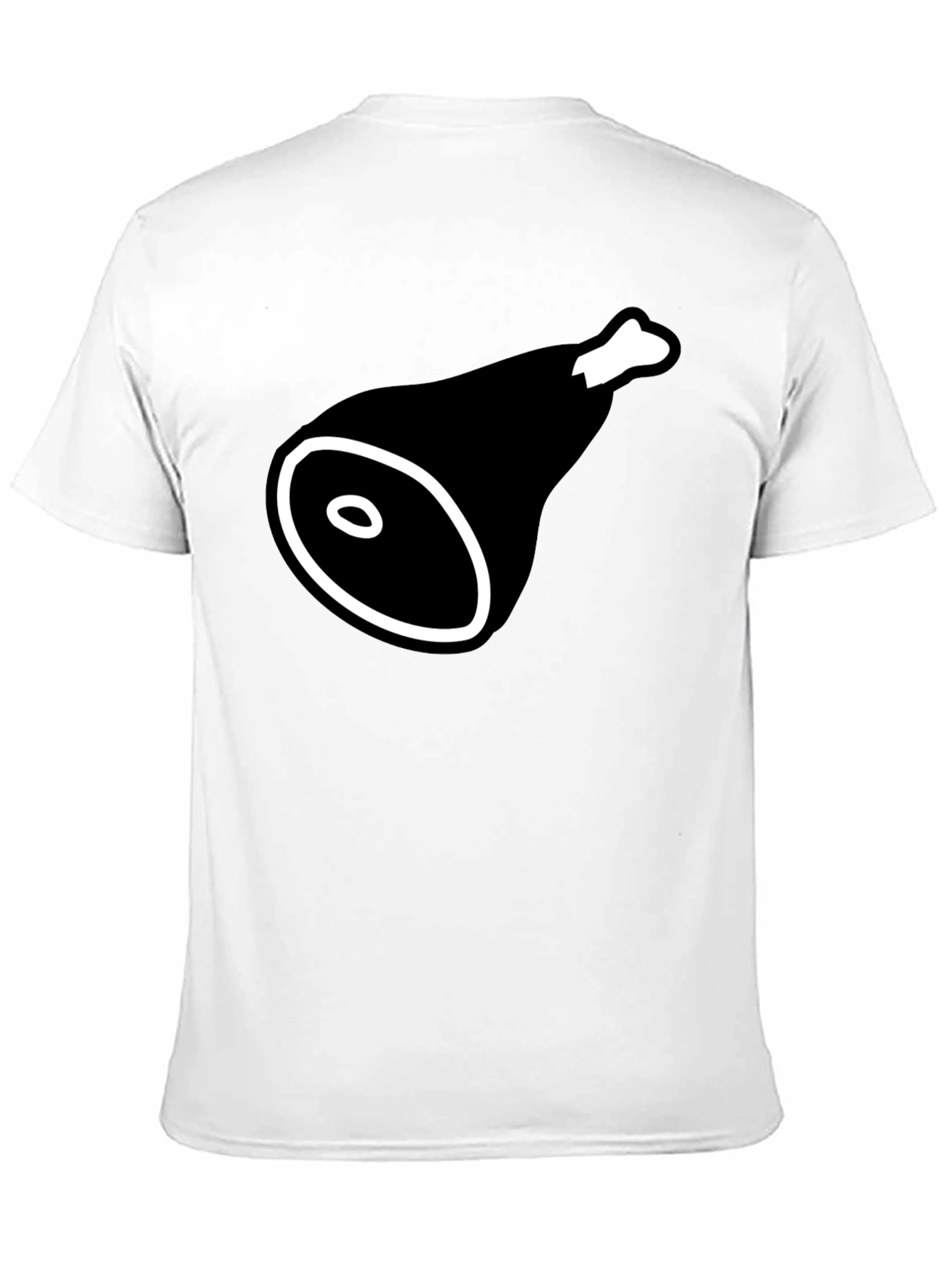 Black Ham Graphic T-Shirt - Funny Food Tee for Meat Lovers view 11