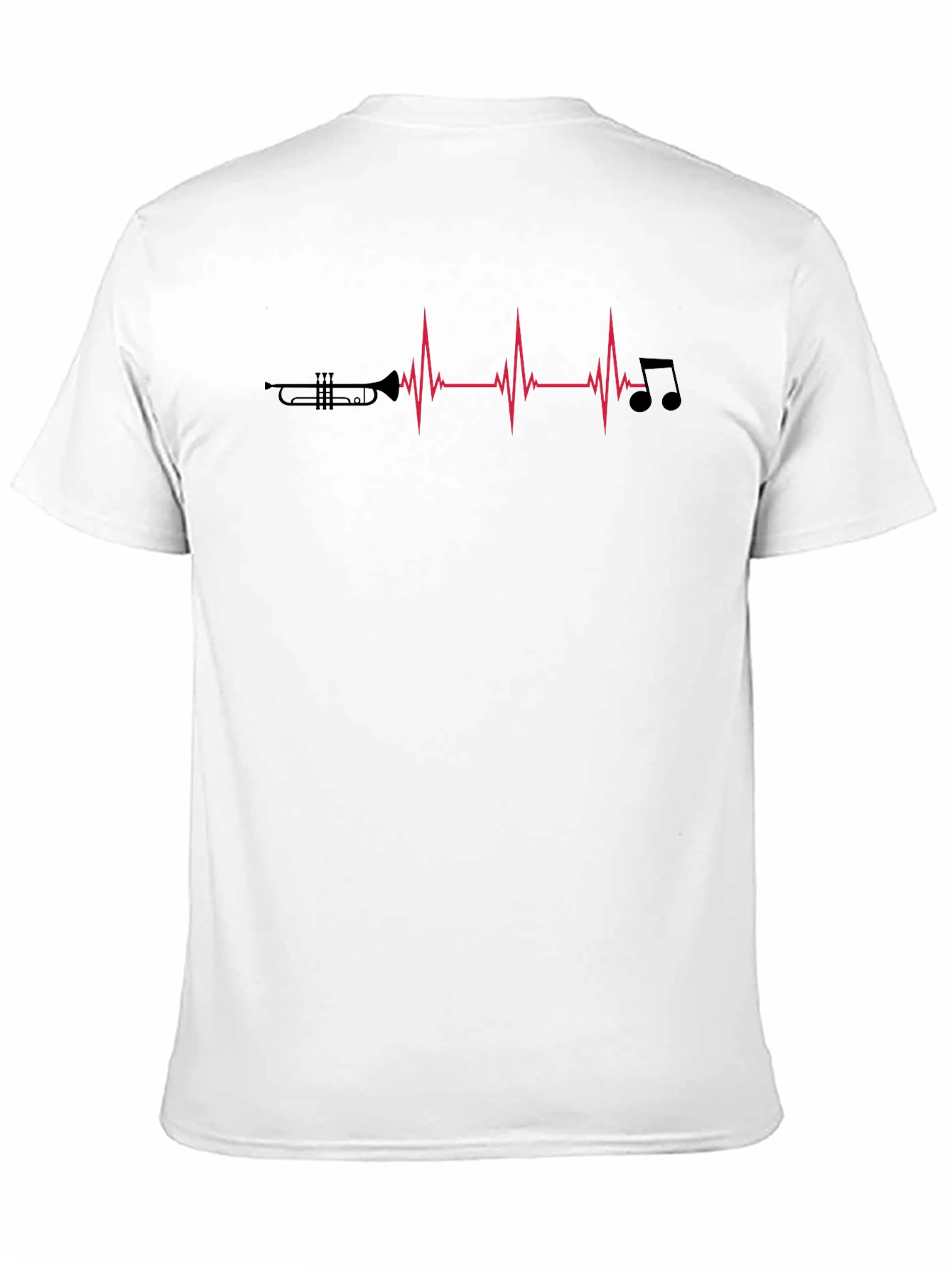 Black Music Heartbeat T-Shirt - Musician Apparel view 11