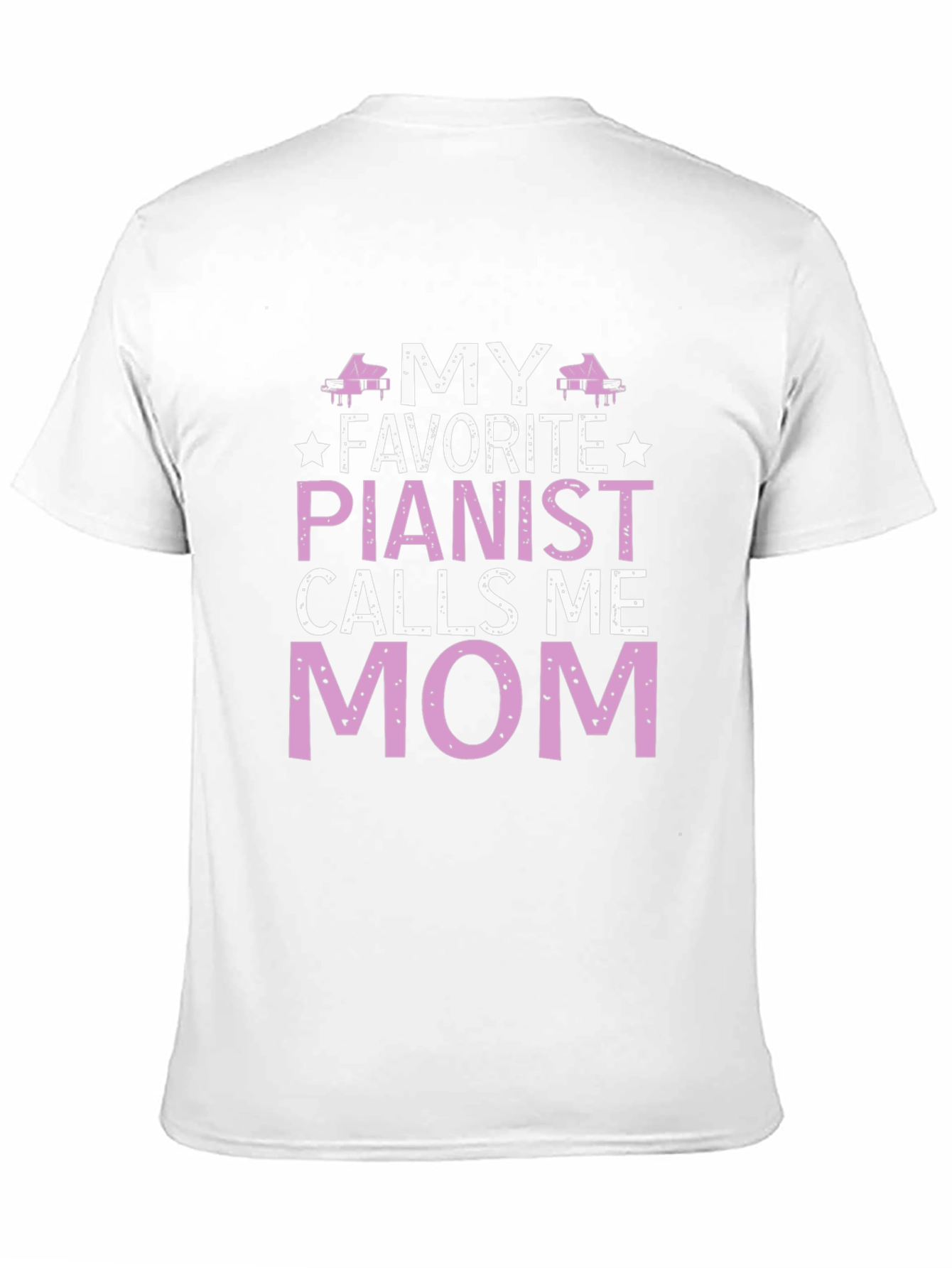 Black My Favorite Pianist Calls Me Mom T-Shirt view 11