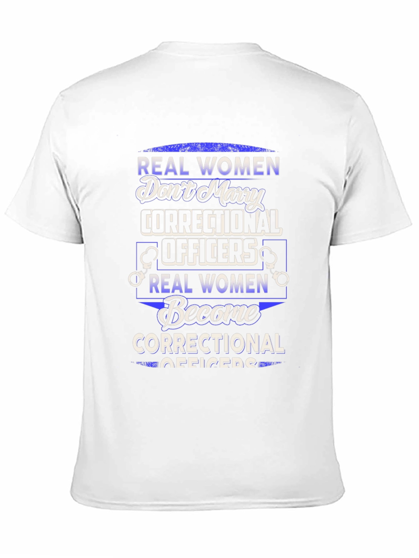 Black Real Women Correctional Officer Graphic T-Shirt view 11