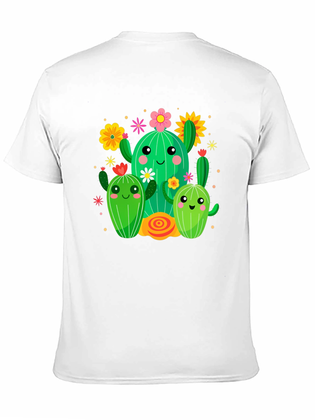 Black Cute Cactus Crew Graphic Tee - Fun & Stylish view 11