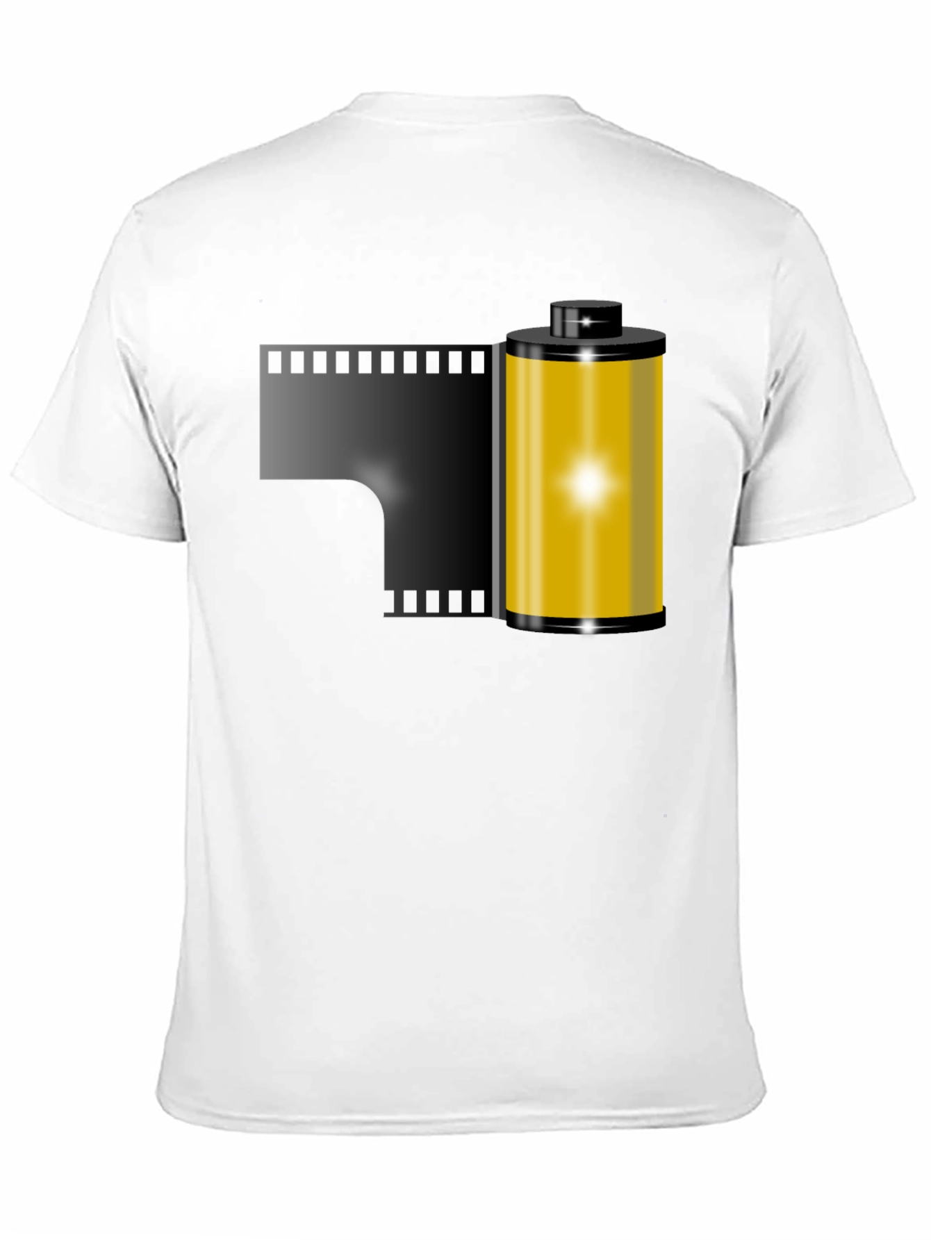 Black Film Roll Graphic Tee - Retro Photography Shirt view 11
