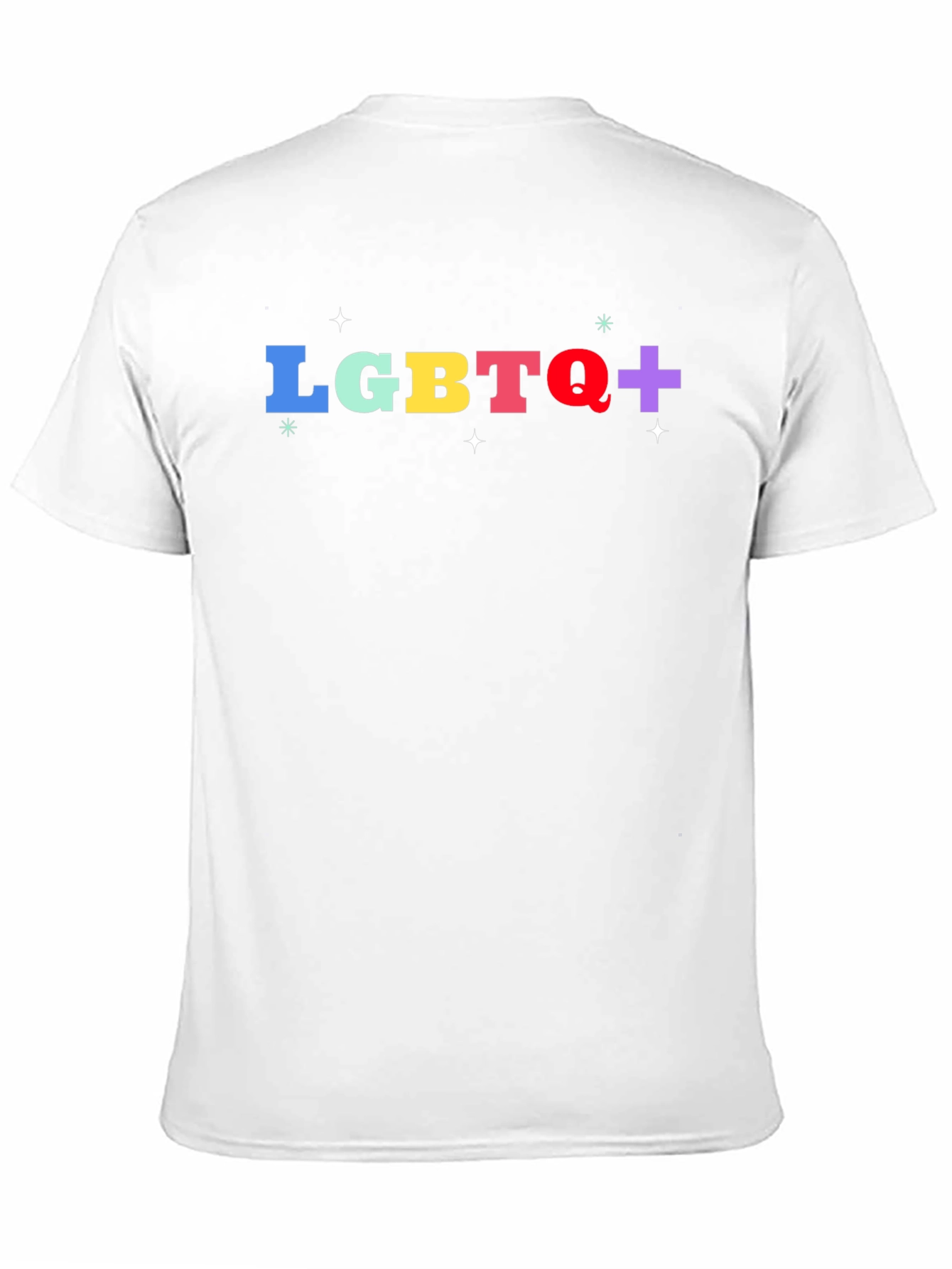 Black LGBTQ+ Pride T-Shirt - Black Cotton Blend view 11