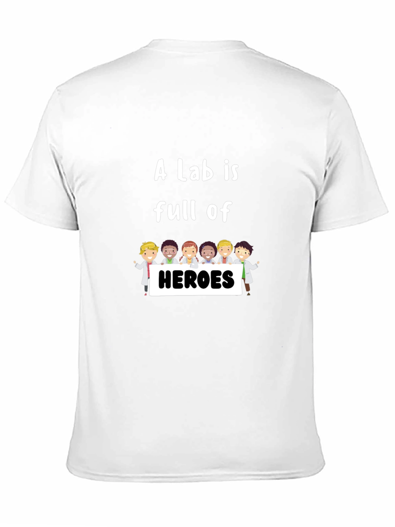 Black Lab Heroes T-Shirt - Black Crew Neck Graphic Tee view 11