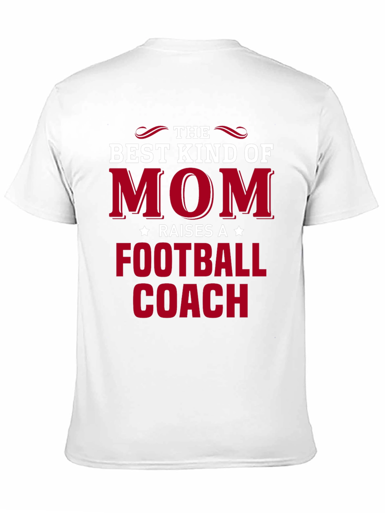 Black Best Kind of Mom Football Coach T-Shirt view 11