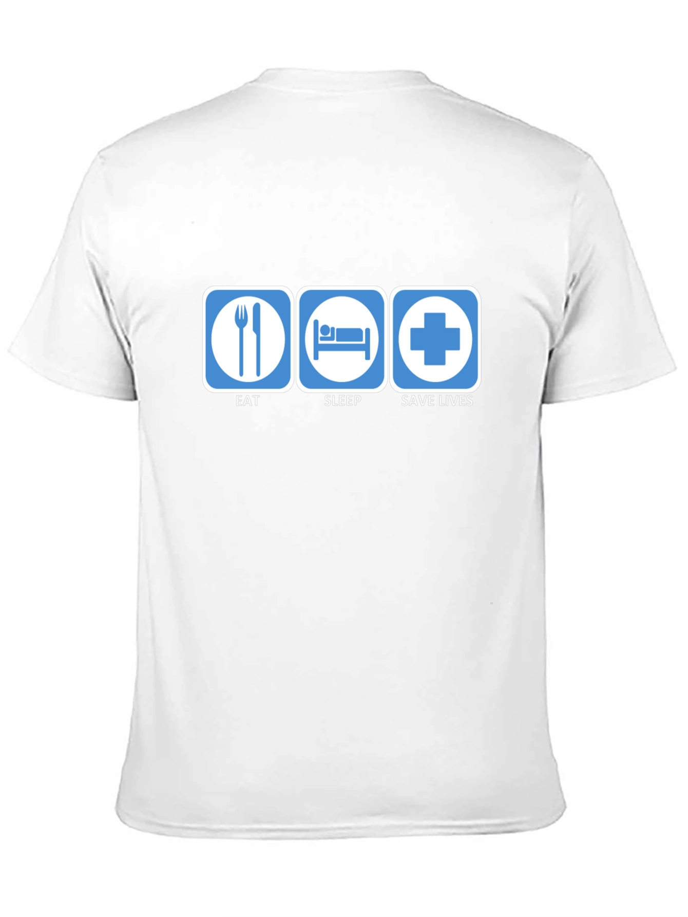 Black Eat Sleep Save Lives Graphic T-Shirt - Medical/Healthcare view 11