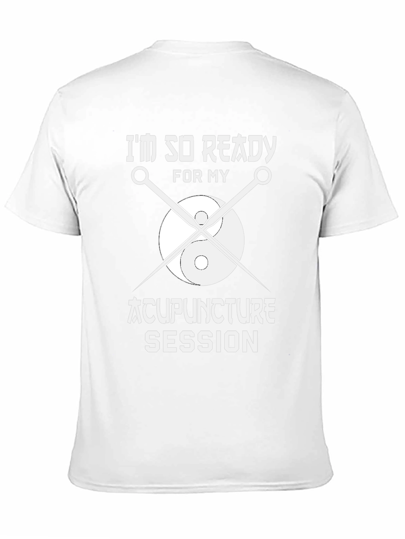 Black Acupuncture Session Ready T-Shirt - Black Cotton Tee view 11