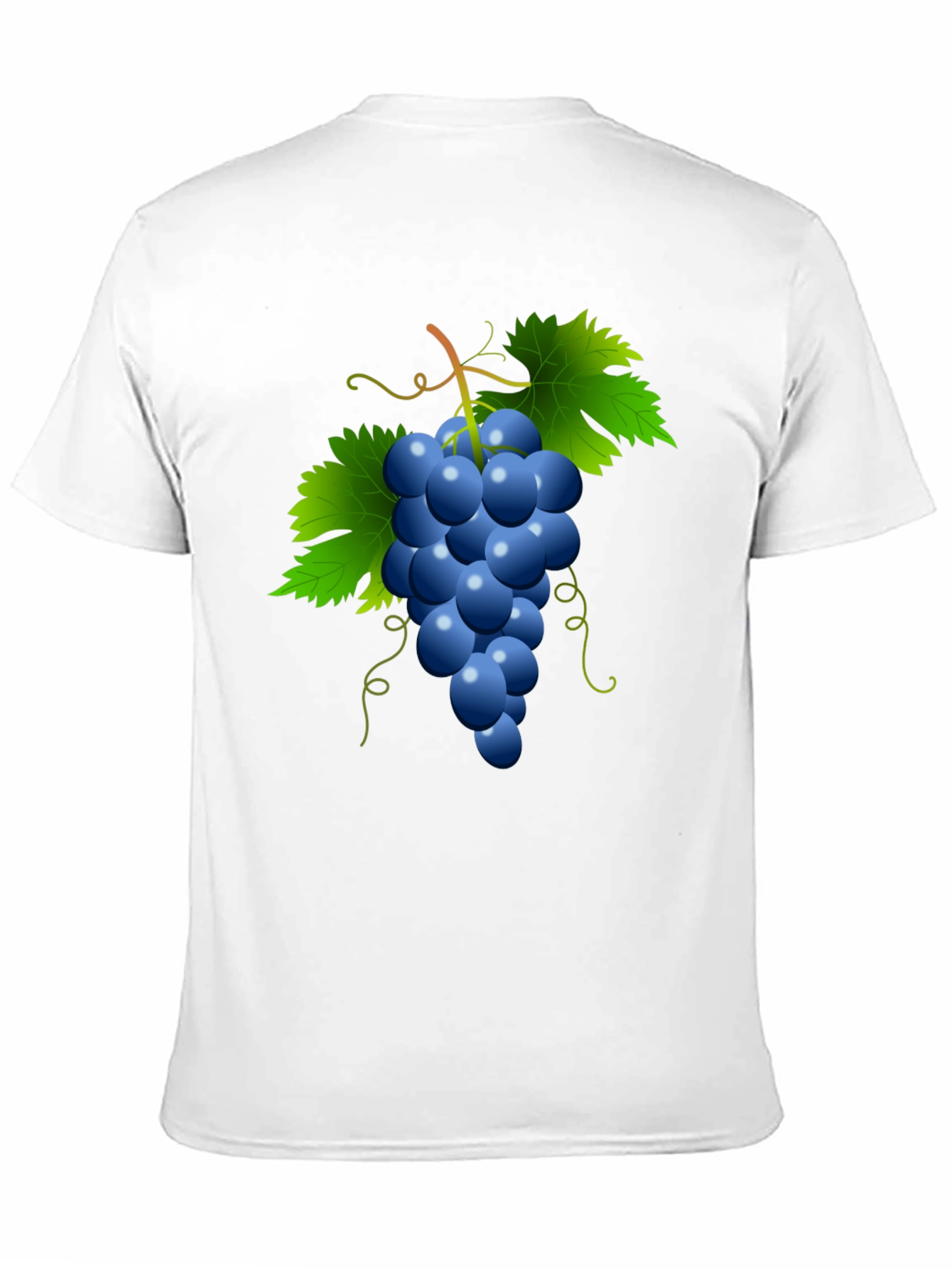 Black Grapes Graphic Tee - Casual Black T-Shirt view 11