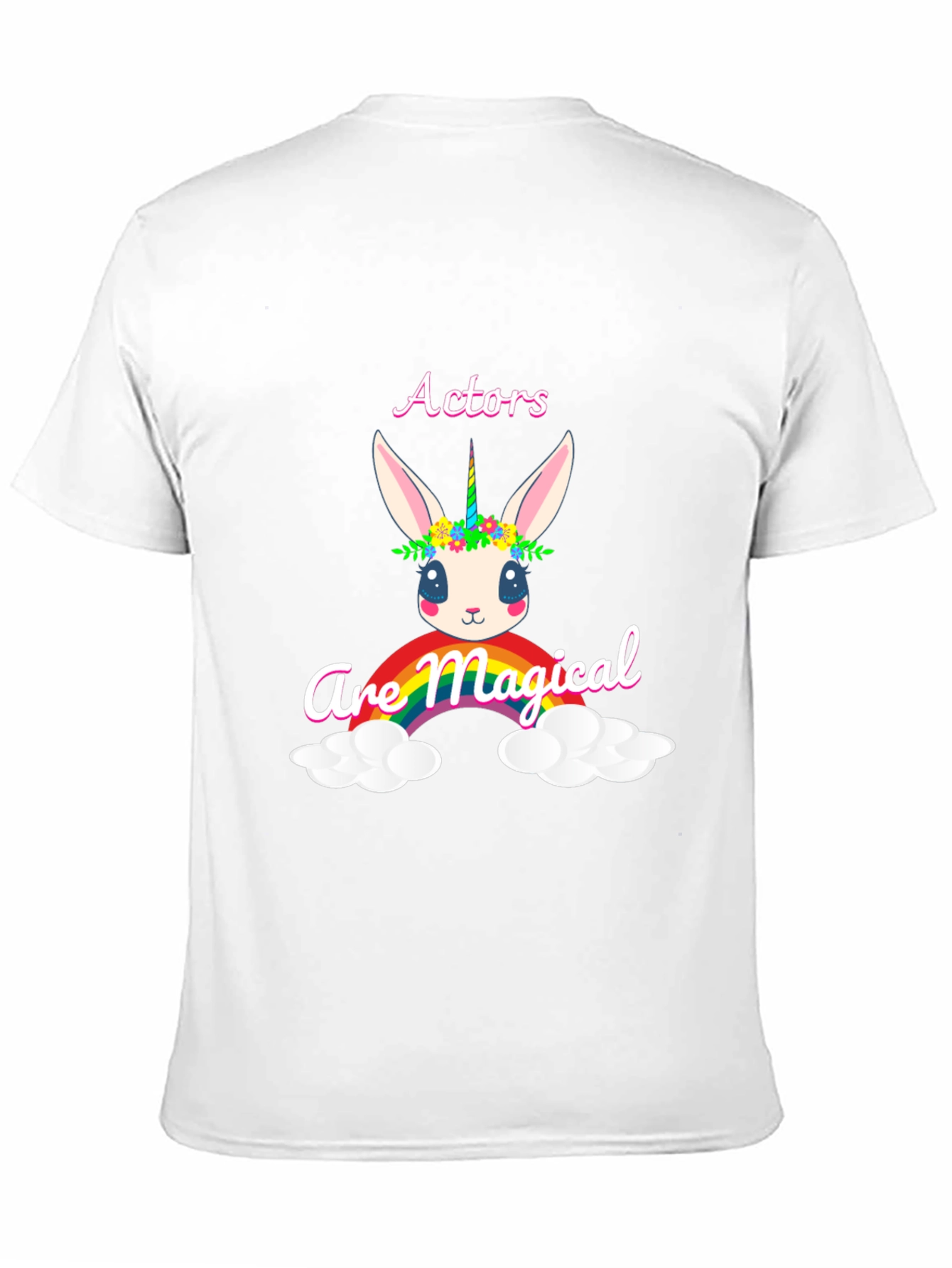 Actors are Magical Unicorn Rabbit Rainbow T-Shirt - 11