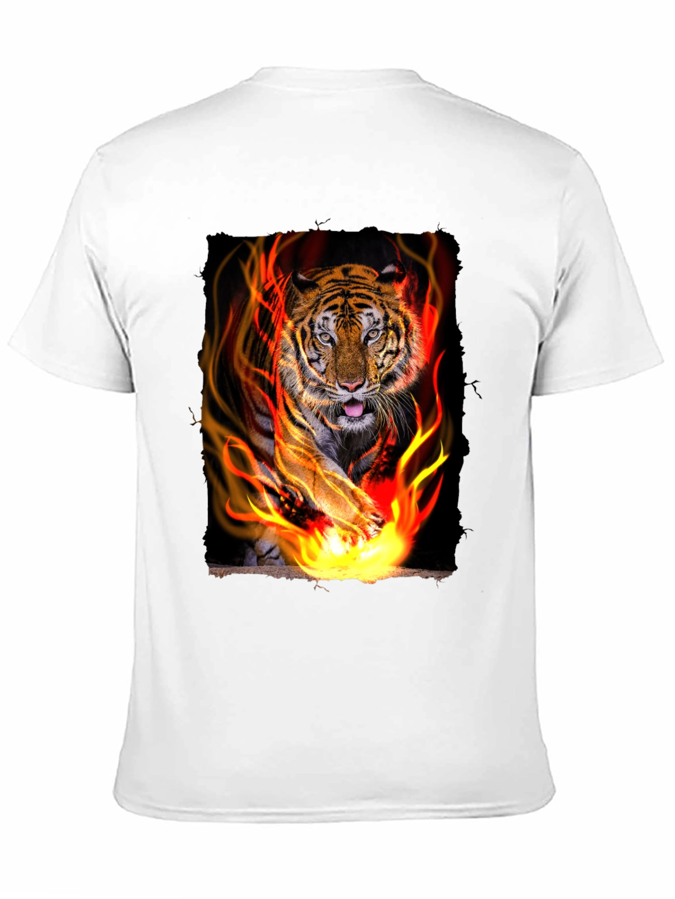 Black Tiger Graphic Tee - Men's Black T-Shirt view 11